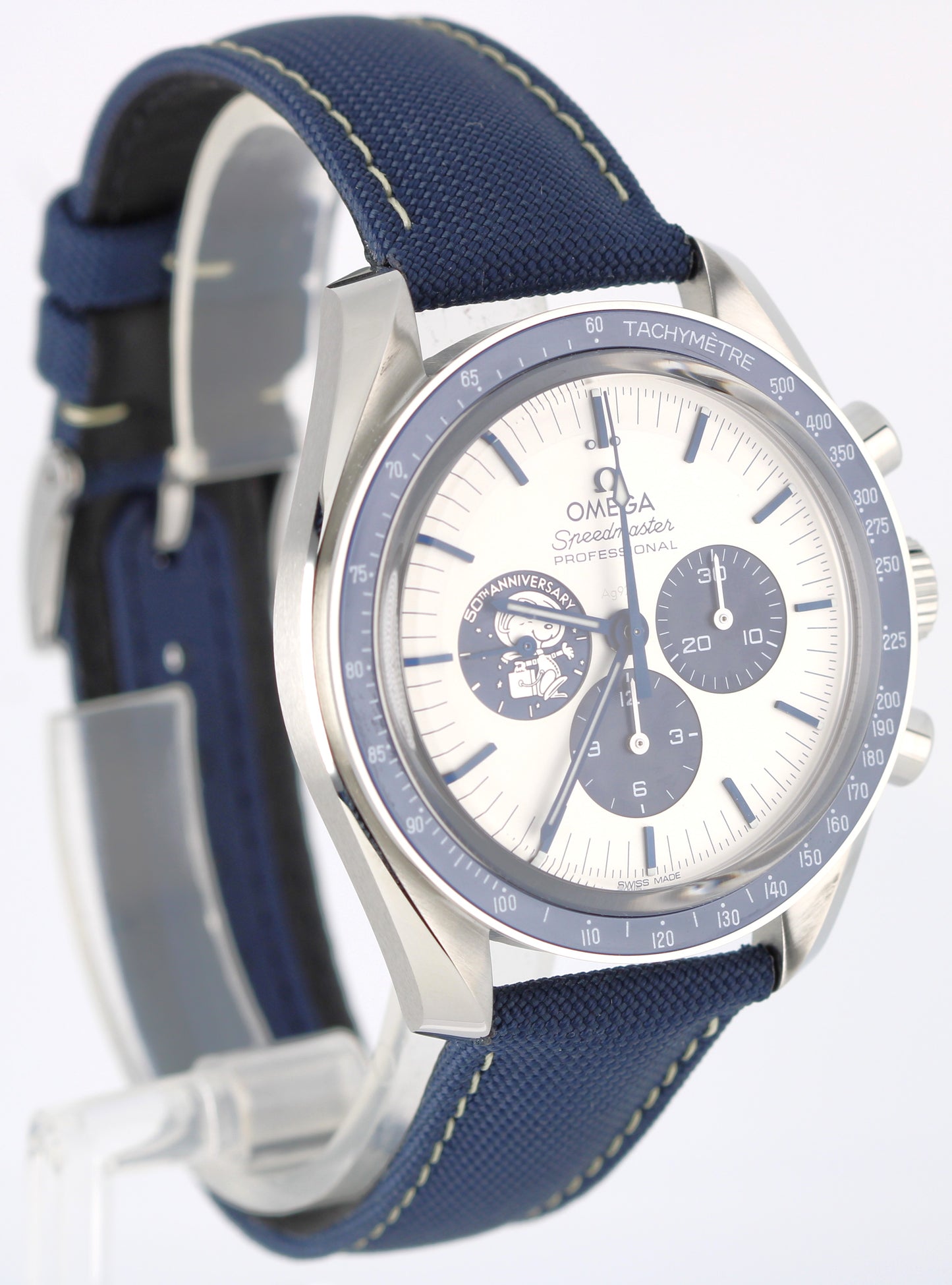 NEW UNWORN PAPERS Omega Speedmaster SNOOPY Silver 42mm 310.32.42.50.02.001 Box
