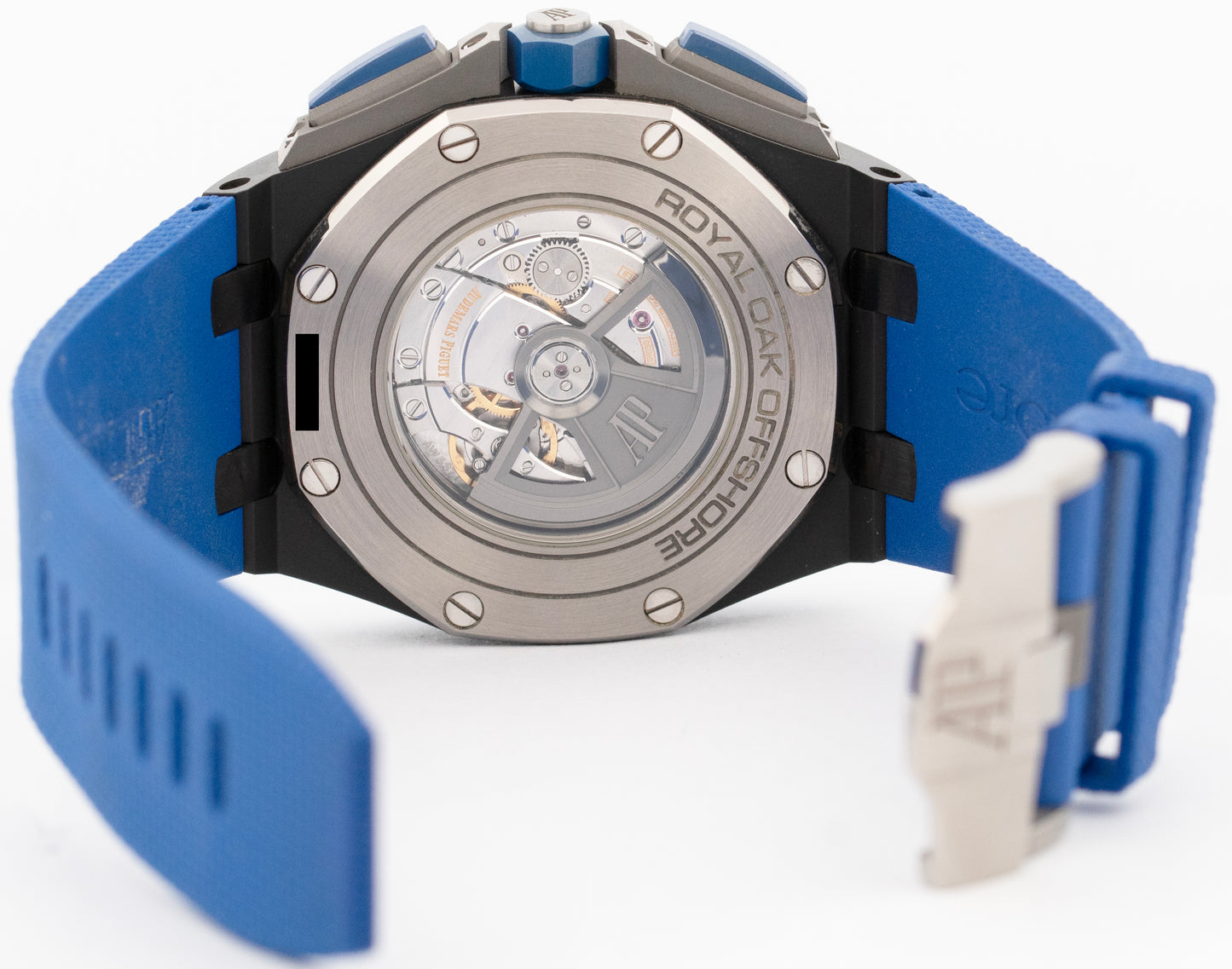 PAPERS Audemars Piguet Royal Oak Offshore Ceramic Blue 44mm Watch 26405CE BOX