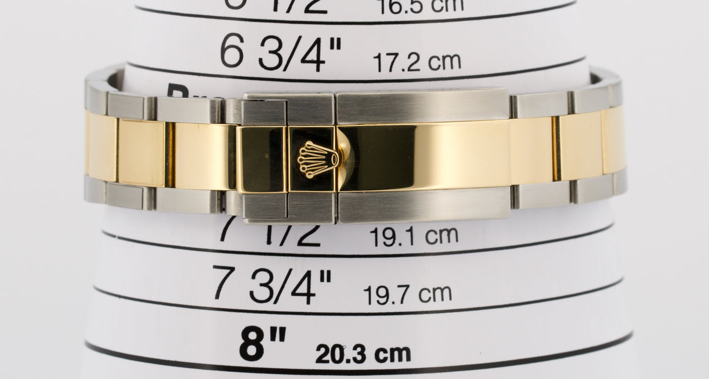 PAPERS Rolex Daytona Cosmograph BLACK 18K Yellow Gold Steel REHAUT 116523 BOX