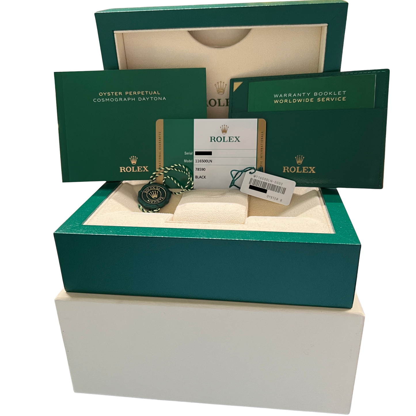 MINT PAPERS Rolex Daytona Cosmograph 116500LN Ceramic Black 40mm Steel Watch BOX
