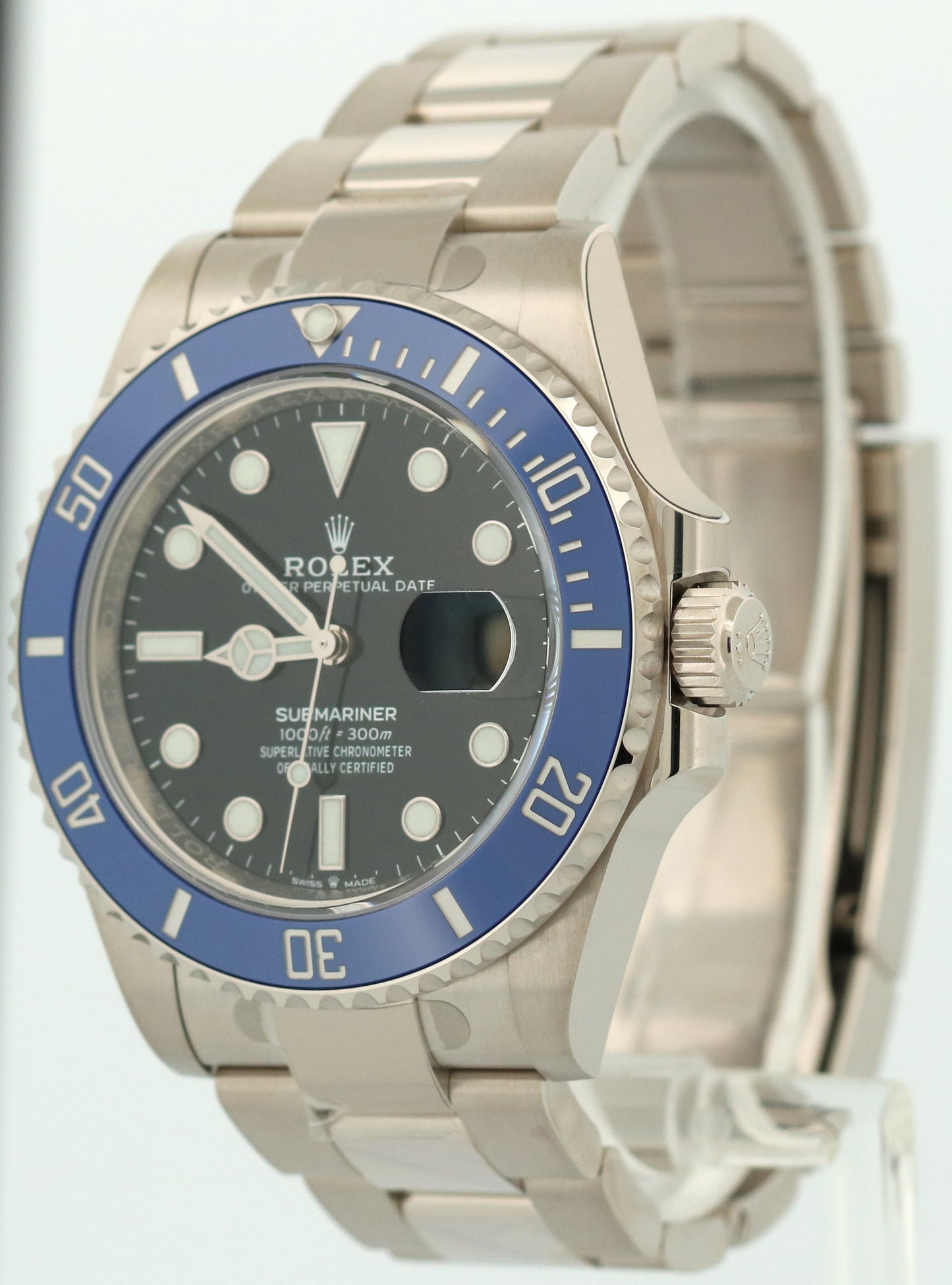 NEW STICKERED PAPERS Rolex Submariner 41 Date BLUEBERRY 18K BLUE 126619 LB BOX