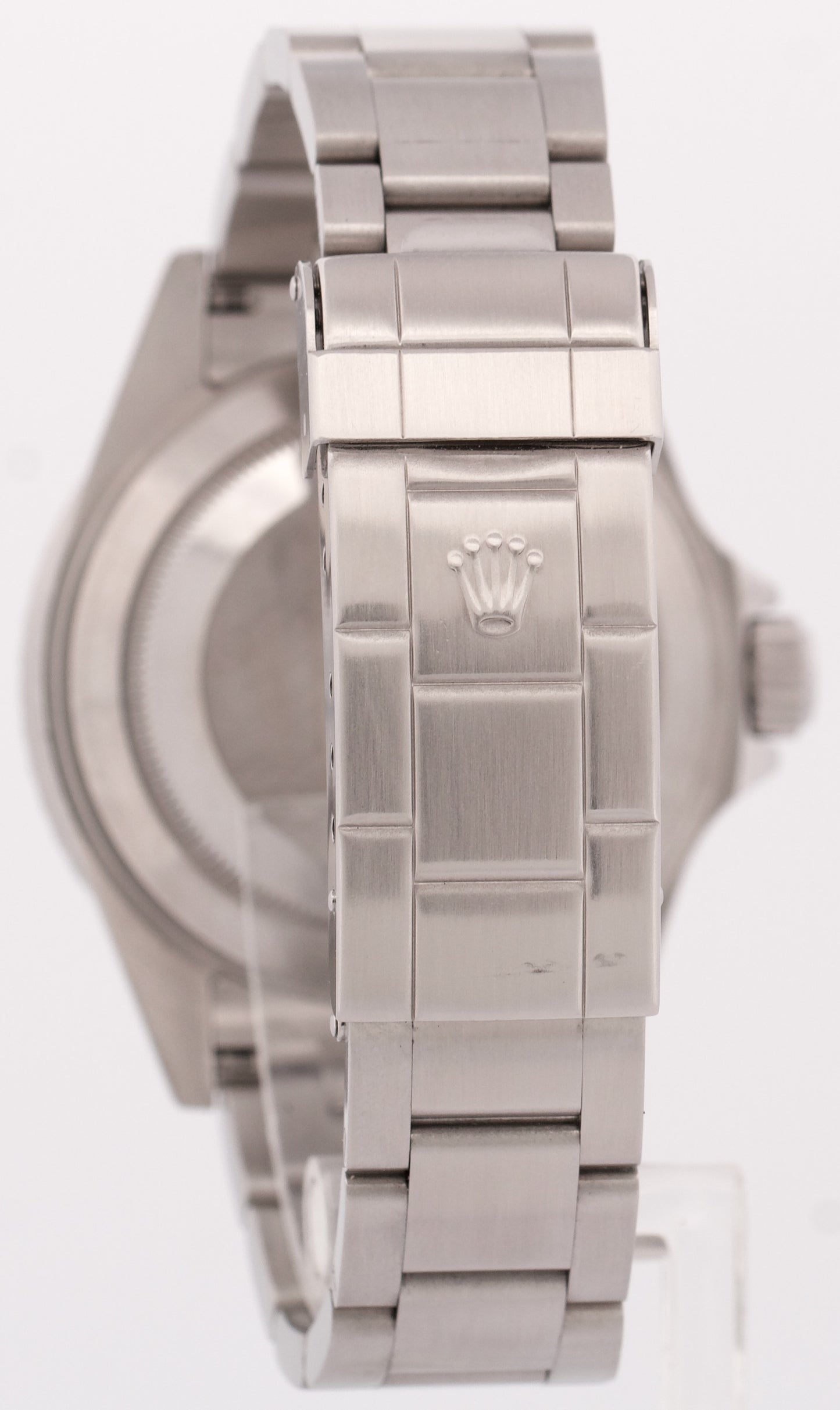 Rolex Submariner Date 40mm REHAUT Black Stainless Steel NO-HOLES Watch 16610 BOX