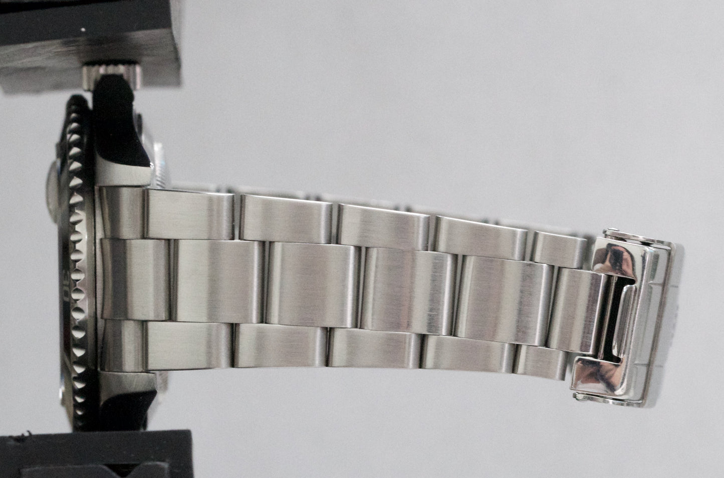 Rolex Submariner Date 40mm REHAUT Black Stainless Steel NO-HOLES Watch 16610 BOX