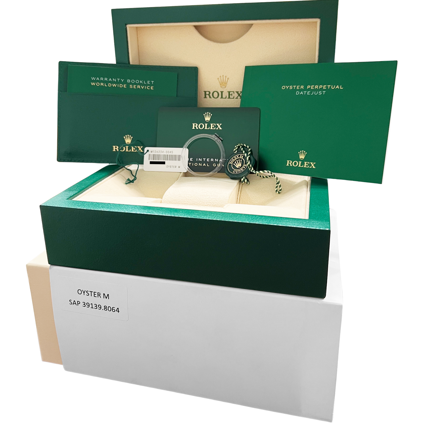 2024 NEW PAPERS Rolex DateJust 36mm Wimbledon Grey Jubilee Watch 126234 BOX