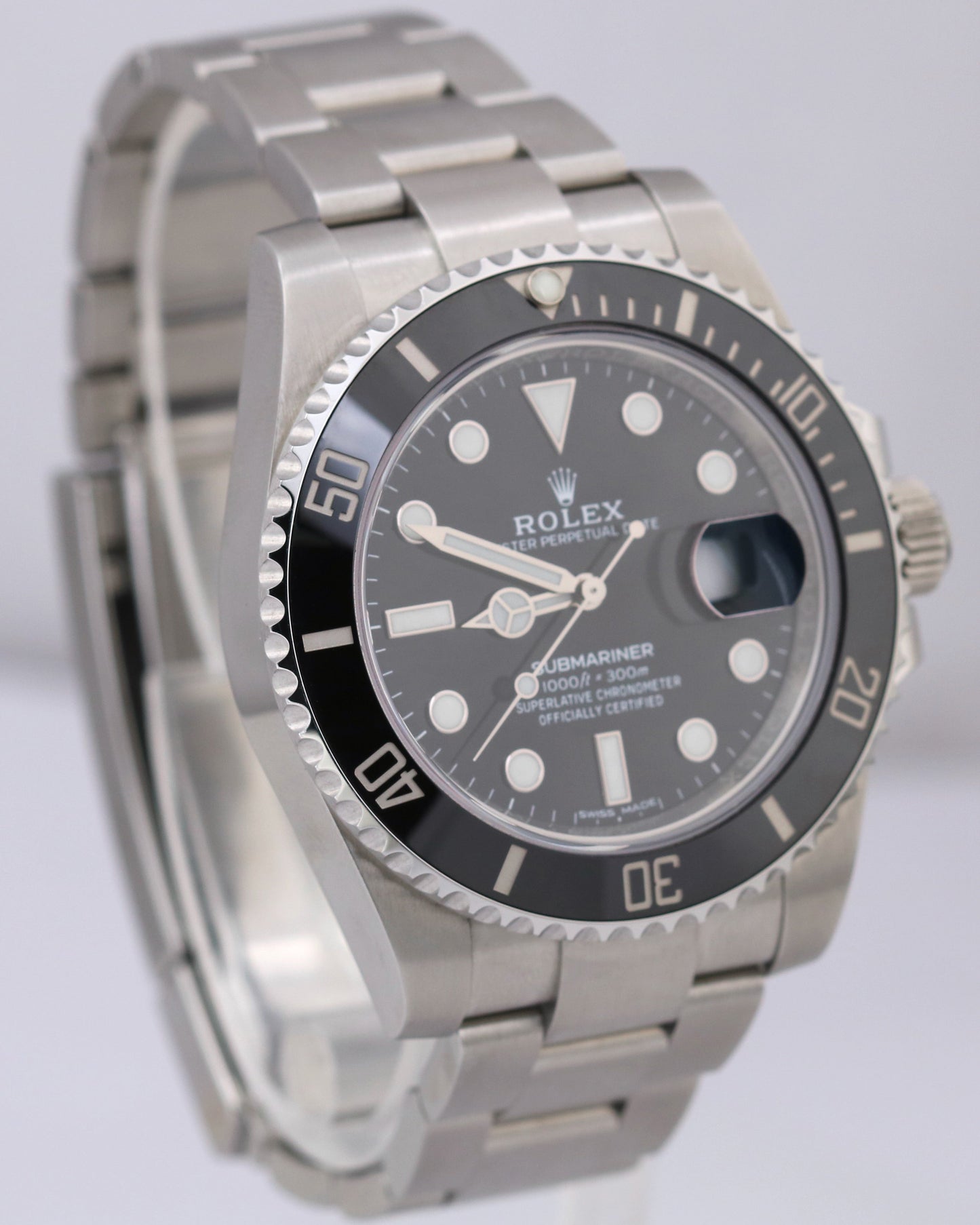 Rolex Submariner Date Stainless Steel BLACK Ceramic 40mm 116610 LN Watch