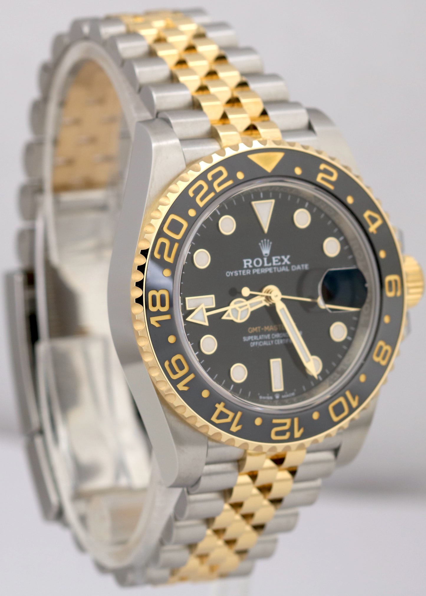 MINT 2023 PAPERS Rolex GMT-Master II 18K Black 18K 40mm JUBILEE 126713 GRNR BOX