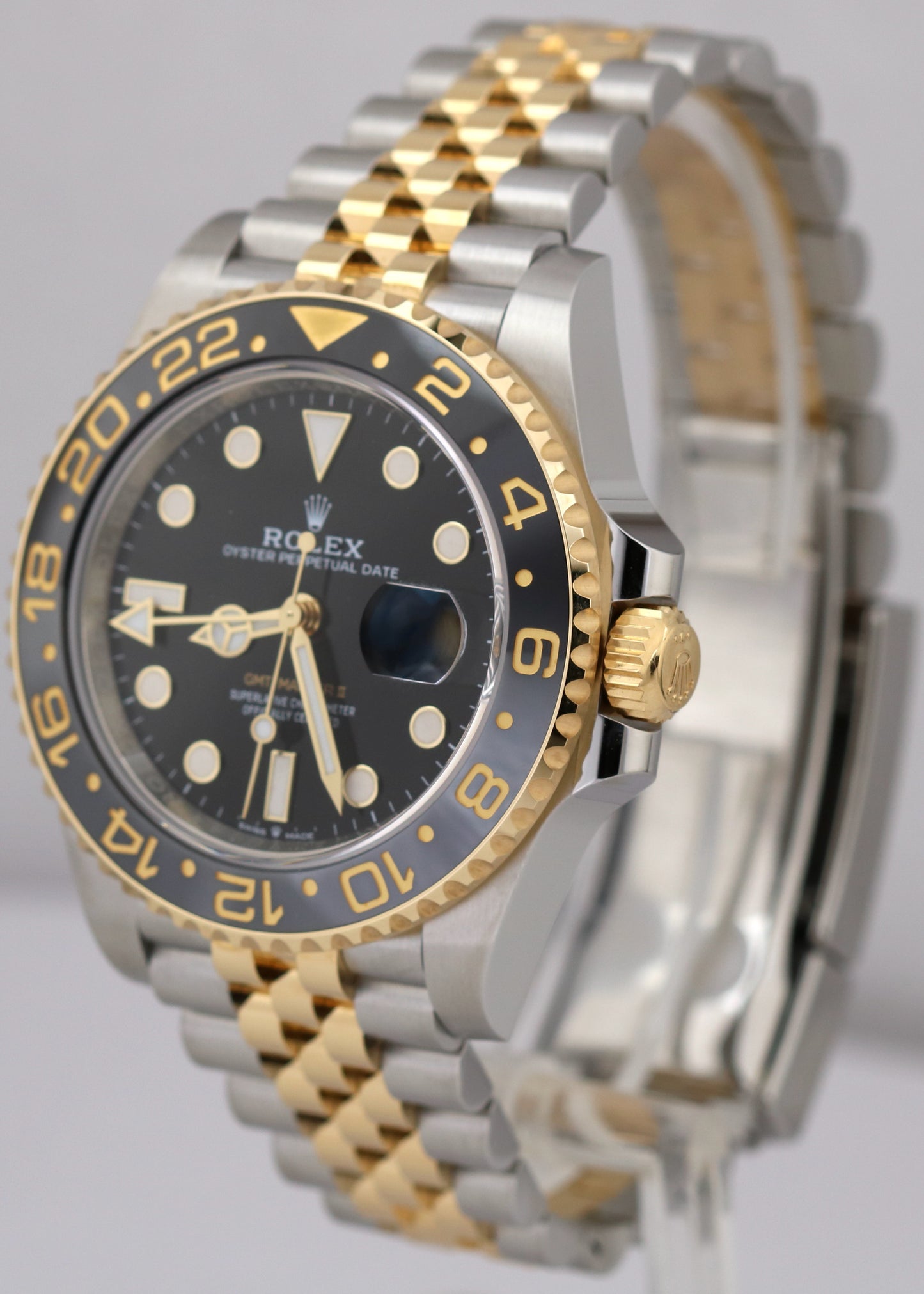 MINT 2023 PAPERS Rolex GMT-Master II 18K Black 18K 40mm JUBILEE 126713 GRNR BOX