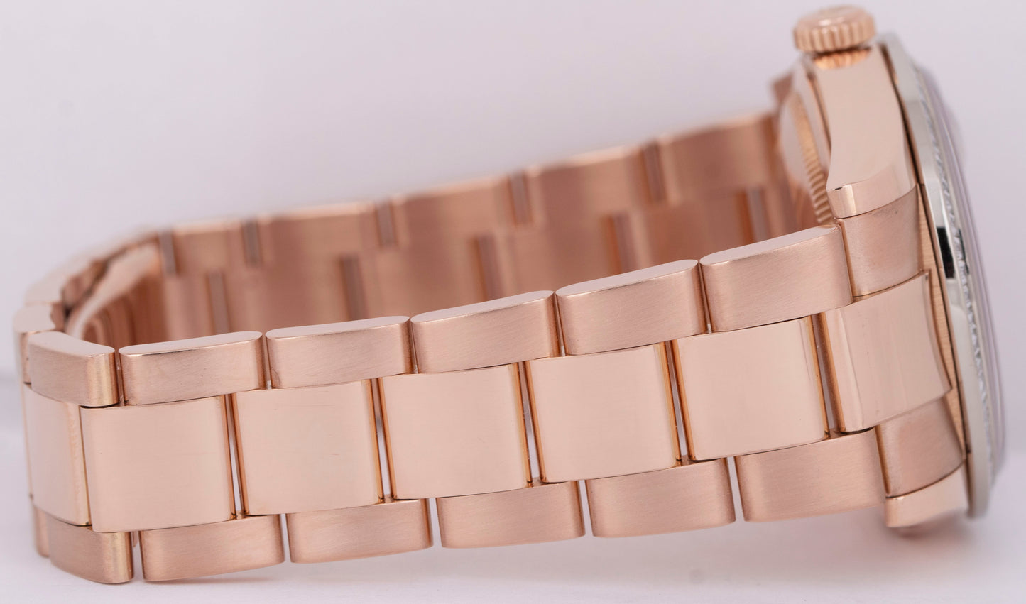 MINT Rolex Day-Date President DIAMOND CAROUSEL 36mm Rose Gold Watch 118395BR B+P