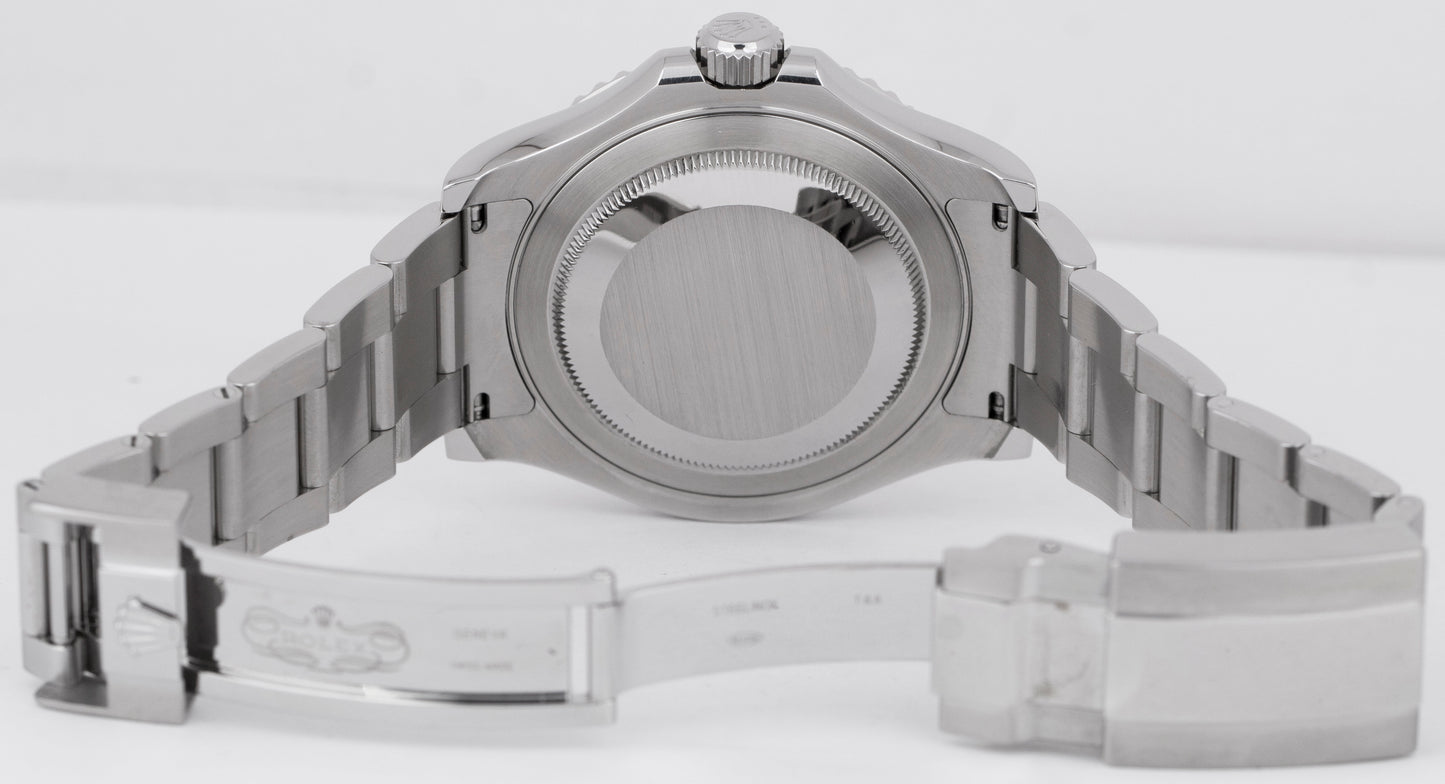 MINT Rolex Yacht-Master PAPERS Steel Platinum Stainless Blue 40mm 116622 B+P