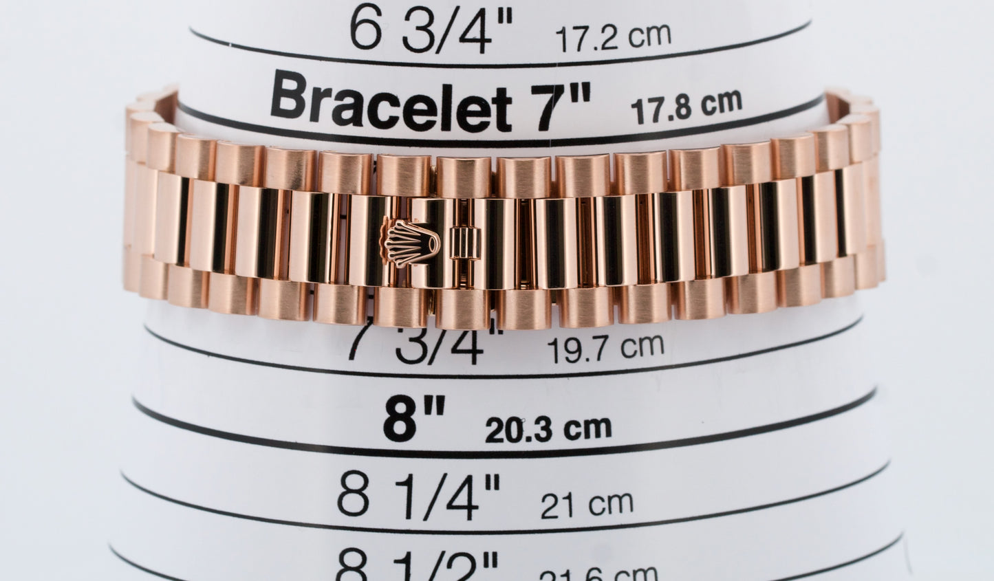 PAPERS Rolex Day-Date President 40mm CHOCOLATE ROMAN Brown 18K Gold 228235 BOX