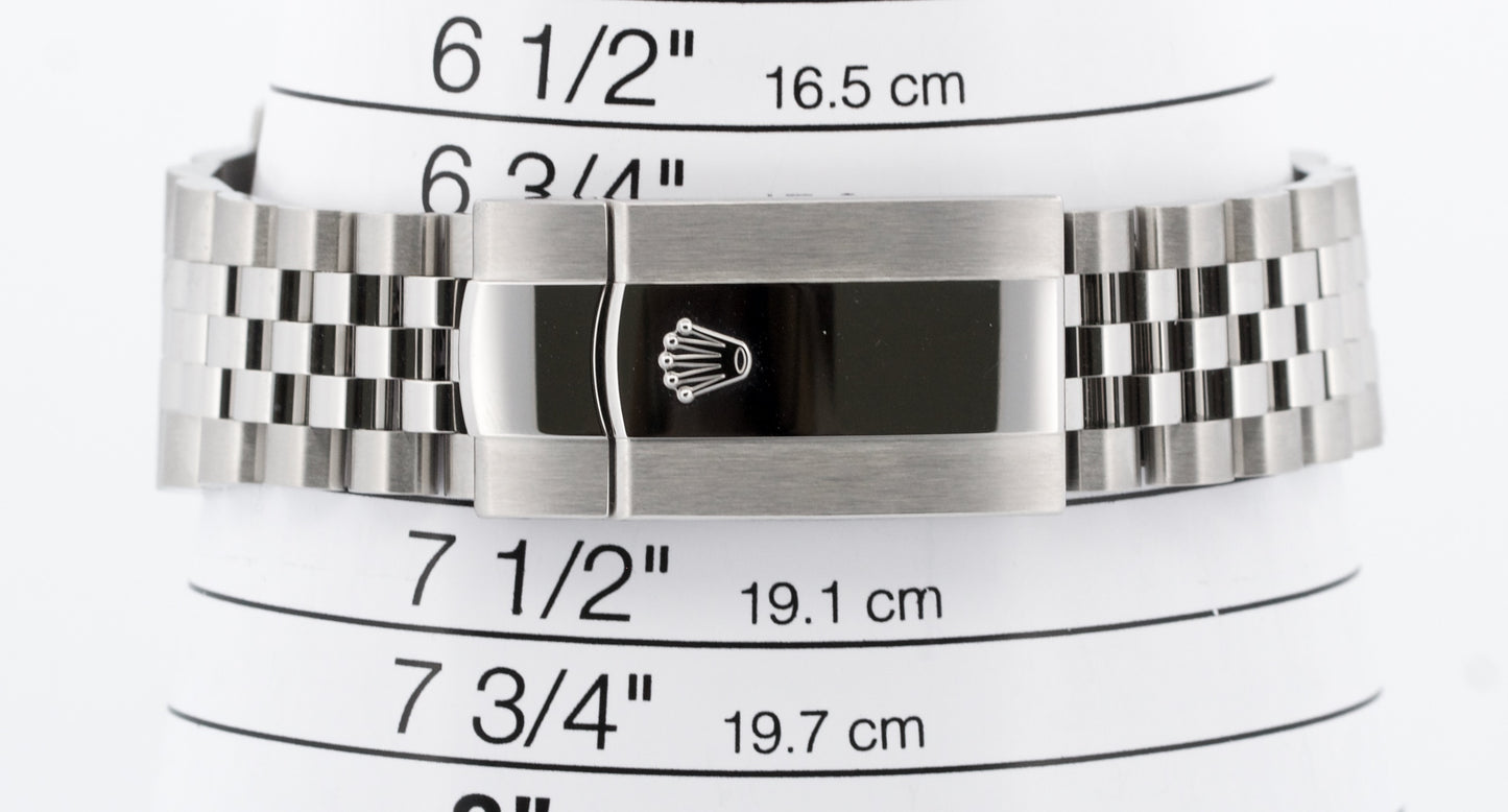 Rolex Sky-Dweller BLUE Stainless Steel 18K White Gold 42mm JUBILEE 326934 BOX