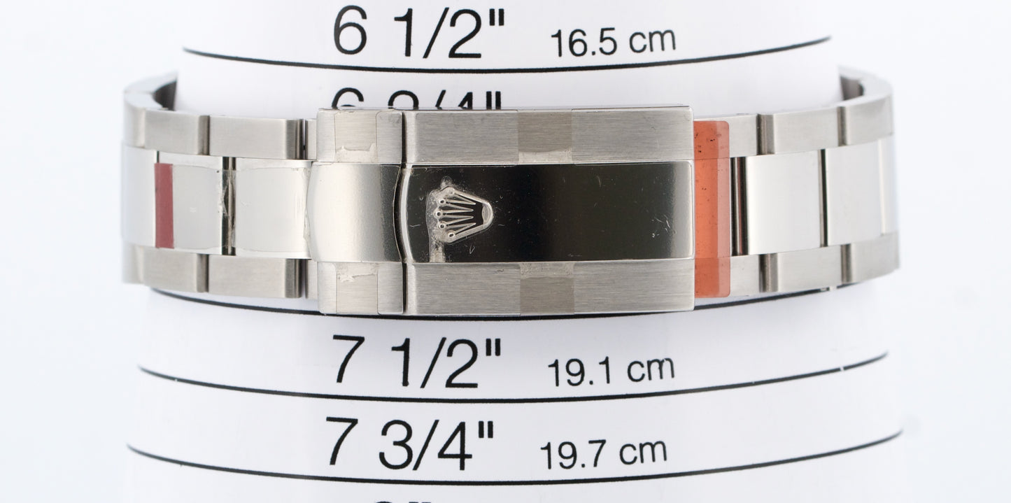 STICKERED Rolex Sky-Dweller 326934 BLUE 42mm Steel OYSTER 18K Gold Watch BOX