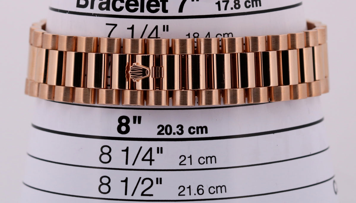 2012 Rolex Day-Date II President 218235 41mm Chocolate Wave 18K Gold Box Papers