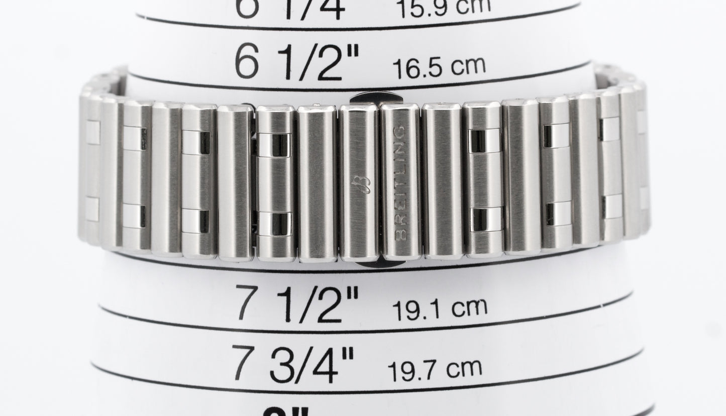 Breitling Chronomat B01 SILVER Stainless Steel Chronograph 42mm AB0134 BOX
