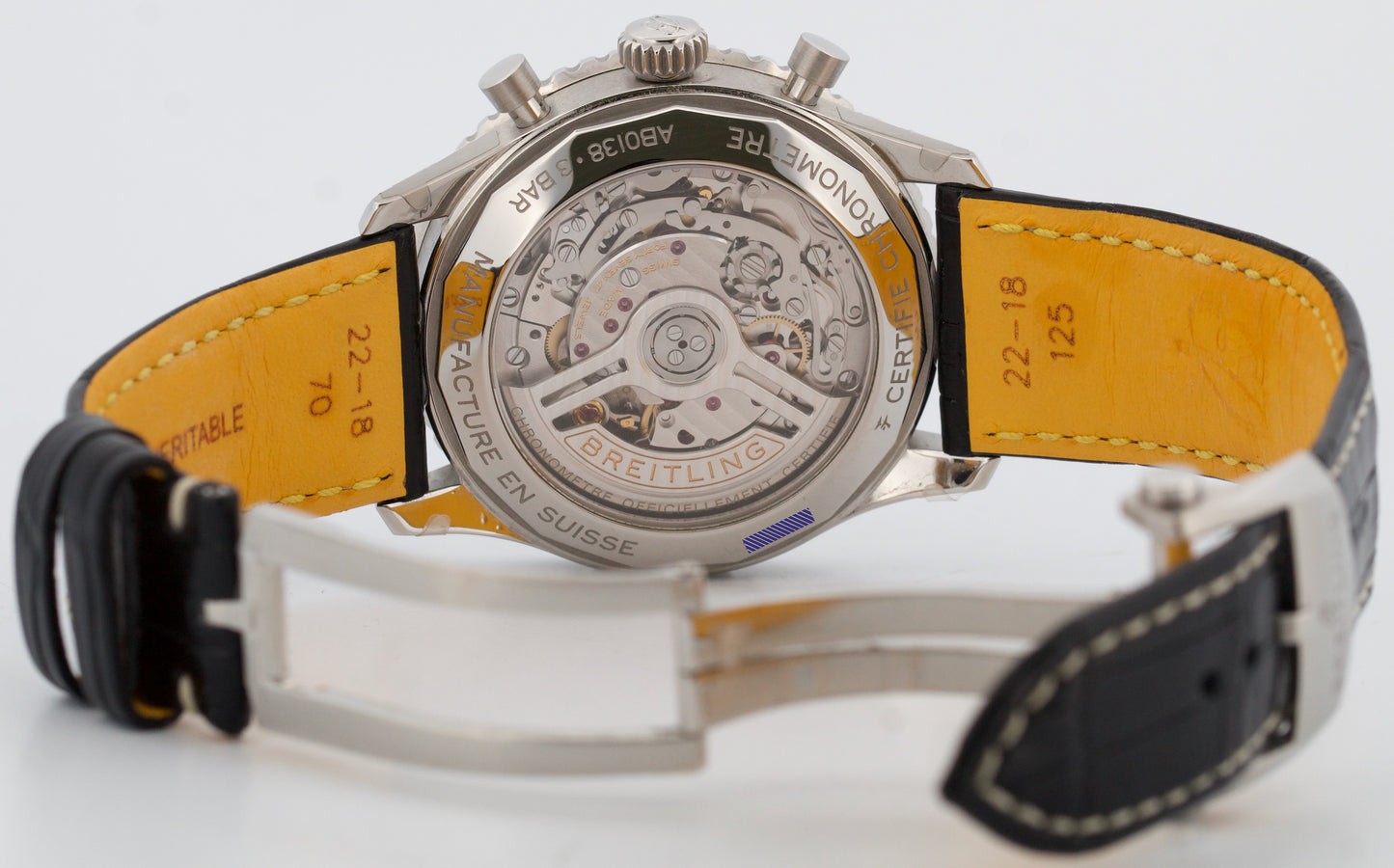 2022 PAPERS Breitling Navitimer B01 TEAL Green 43mm Stainless Leather AB0138 BOX