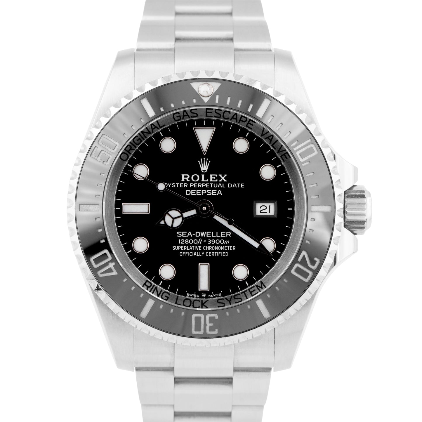 Rolex Sea-Dweller Deepsea PAPERS 126660 Black Stainless Steel 44mm Watch B+P