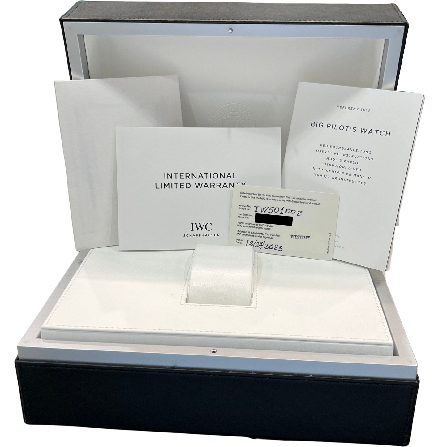 2023 PAPERS IWC Big Pilot BLUE 7 Day 46mm Le Petit Prince IW501002 Watch BOX