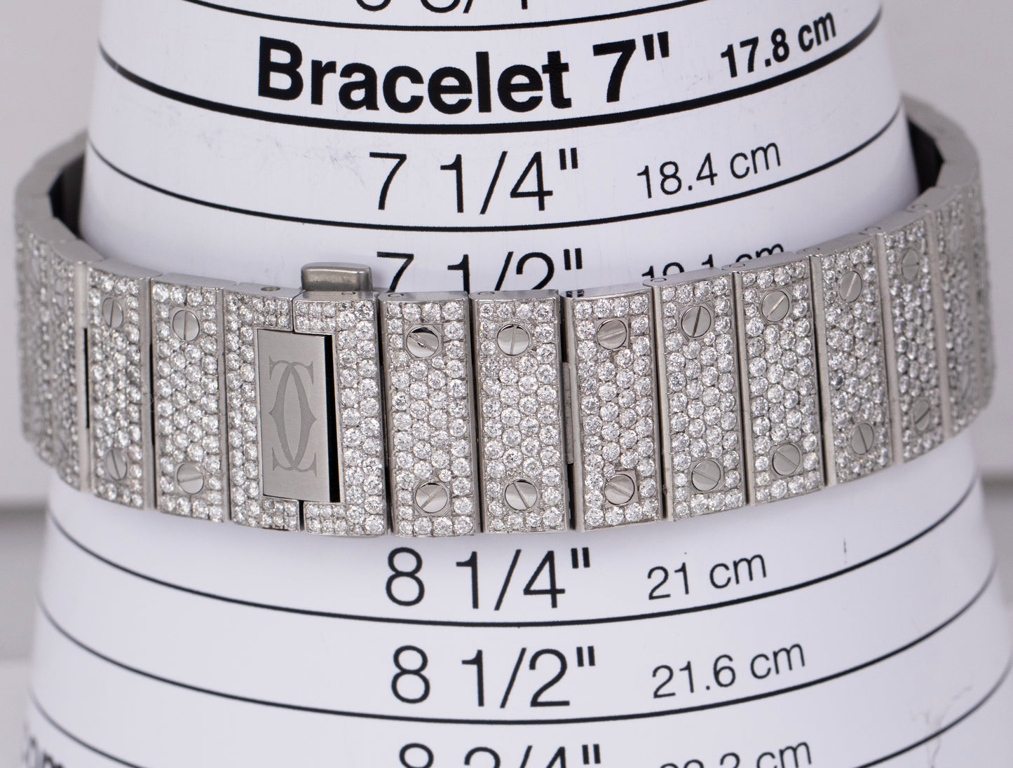 Cartier Santos 39.8mm DIAMOND BUST DOWN Automatic Stainless Steel Watch 4072