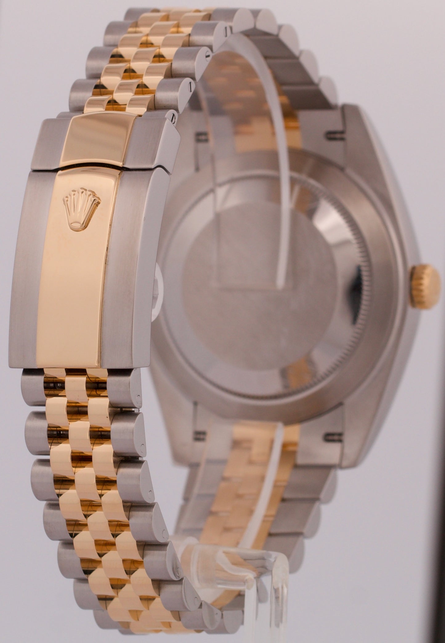 MINT PAPERS Rolex DateJust 41mm BLACK Two-Tone Gold JUBILEE Fluted 126333 BOX