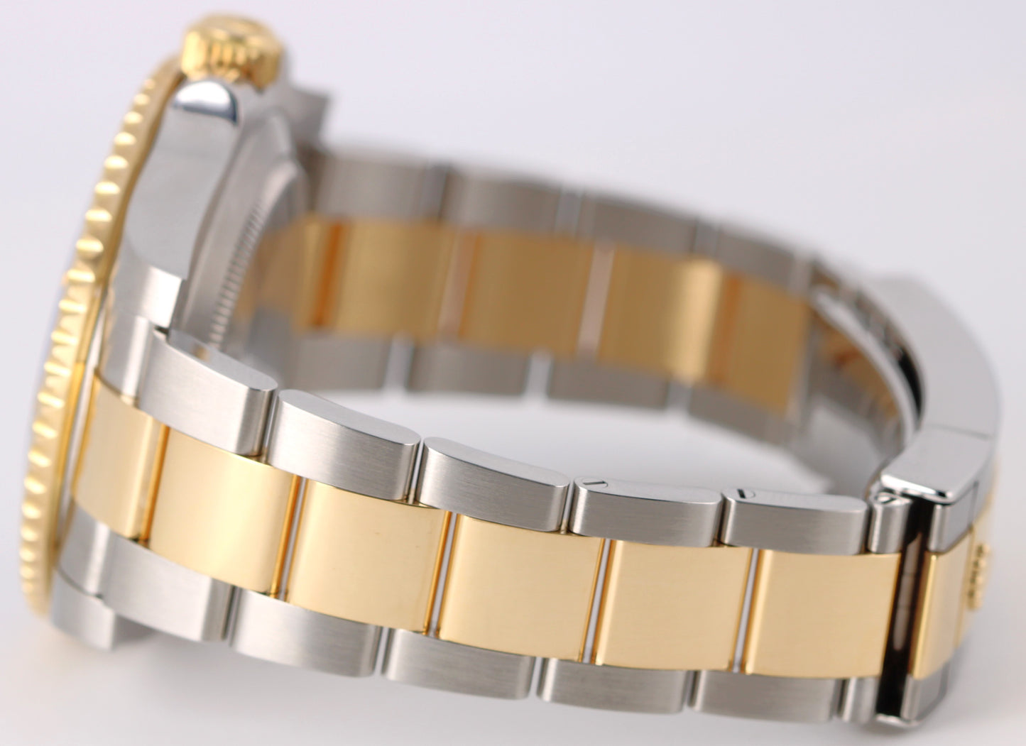 Rolex Submariner Date 18K Yellow Gold Steel BLUE 40mm 116613LB Ceramic Watch