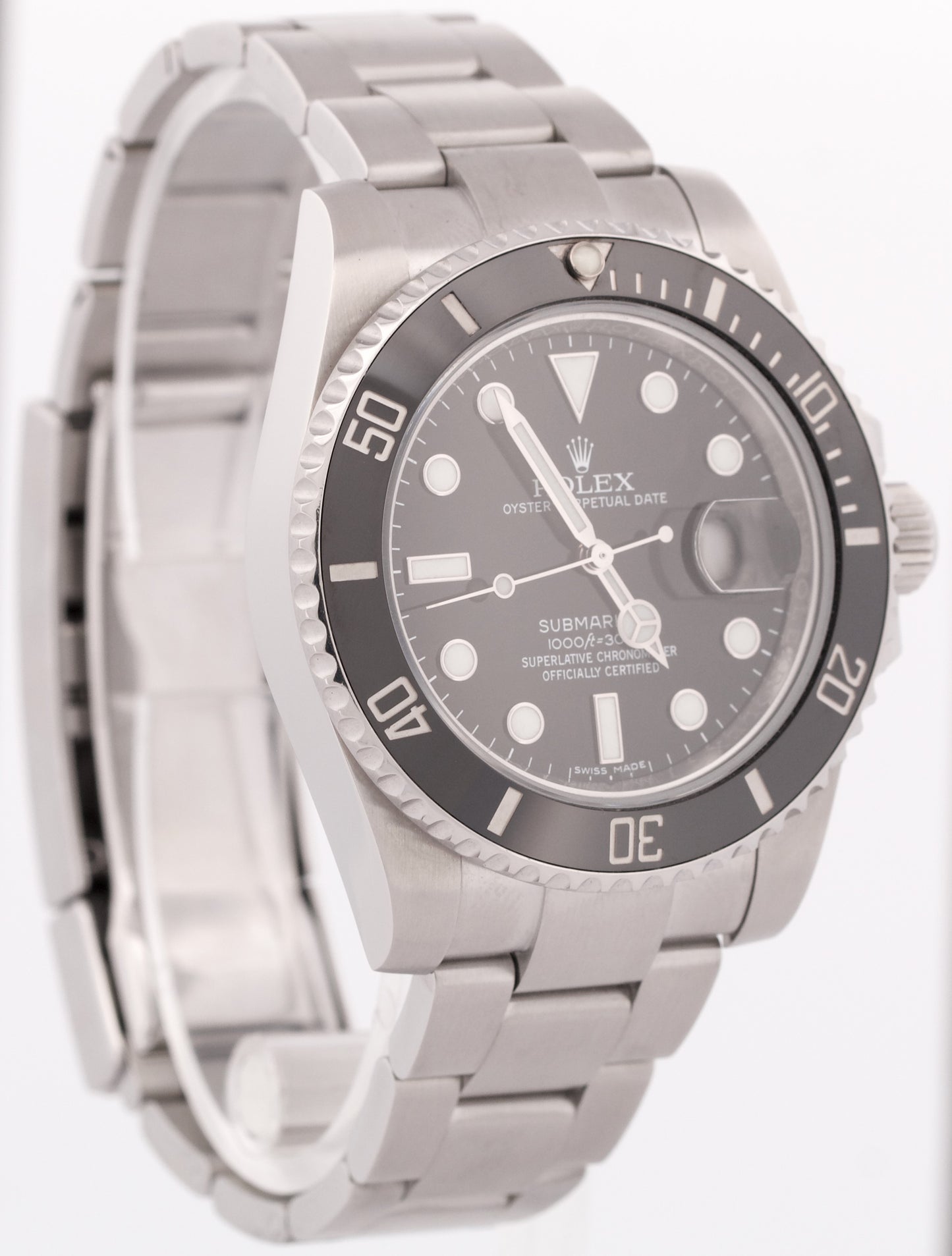 MINT PAPERS Rolex Submariner Date Black Steel Ceramic 40mm 116610 LN Watch BOX