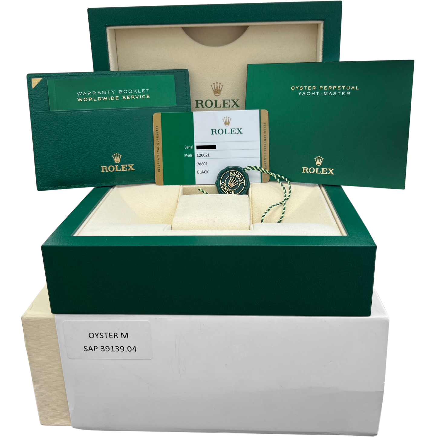MINT PAPERS Rolex Yacht-Master Two-Tone 18K Rose Gold 40mm 126621 Watch BOX