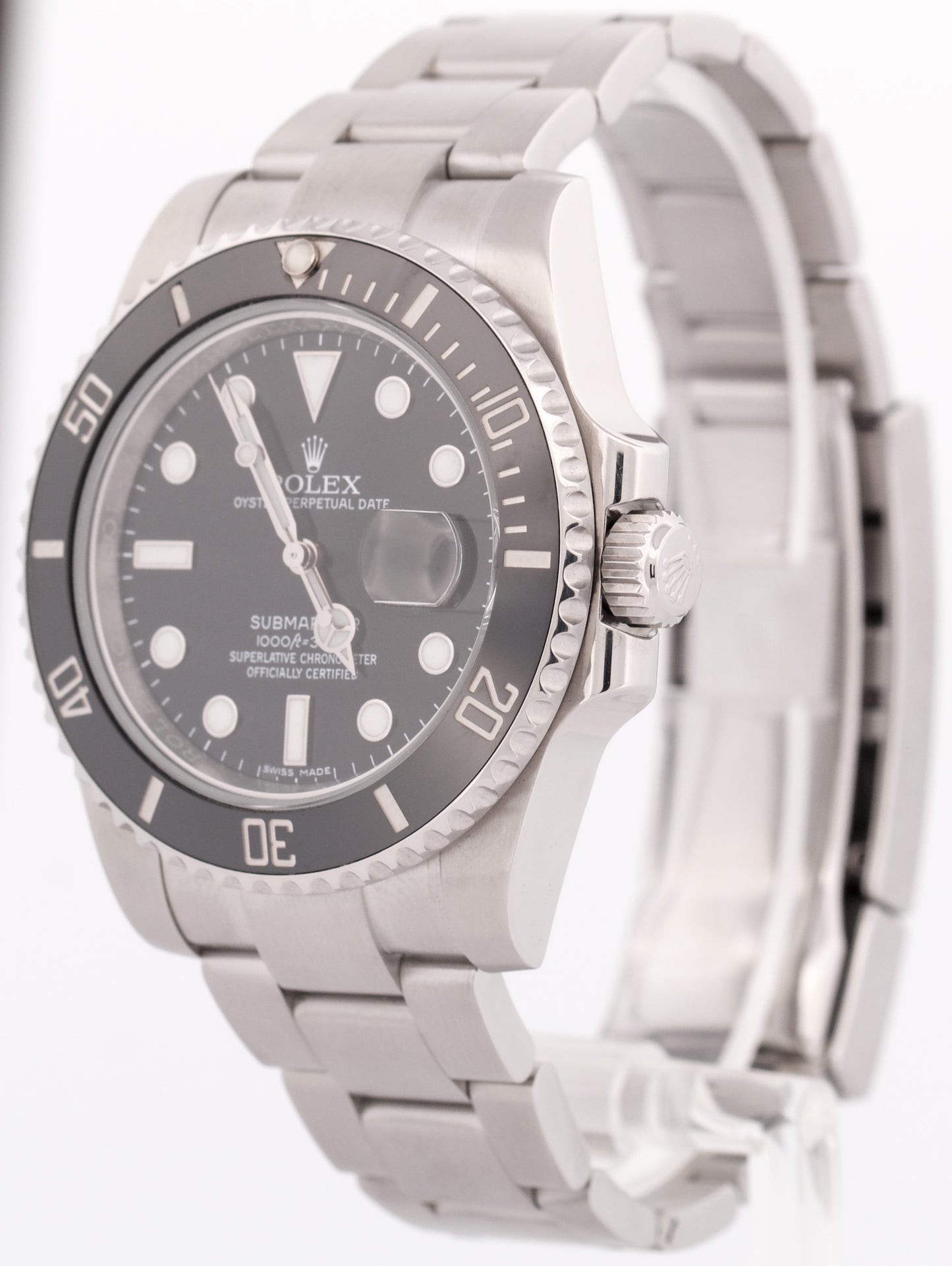 MINT PAPERS Rolex Submariner Date Black Steel Ceramic 40mm 116610 LN Watch BOX