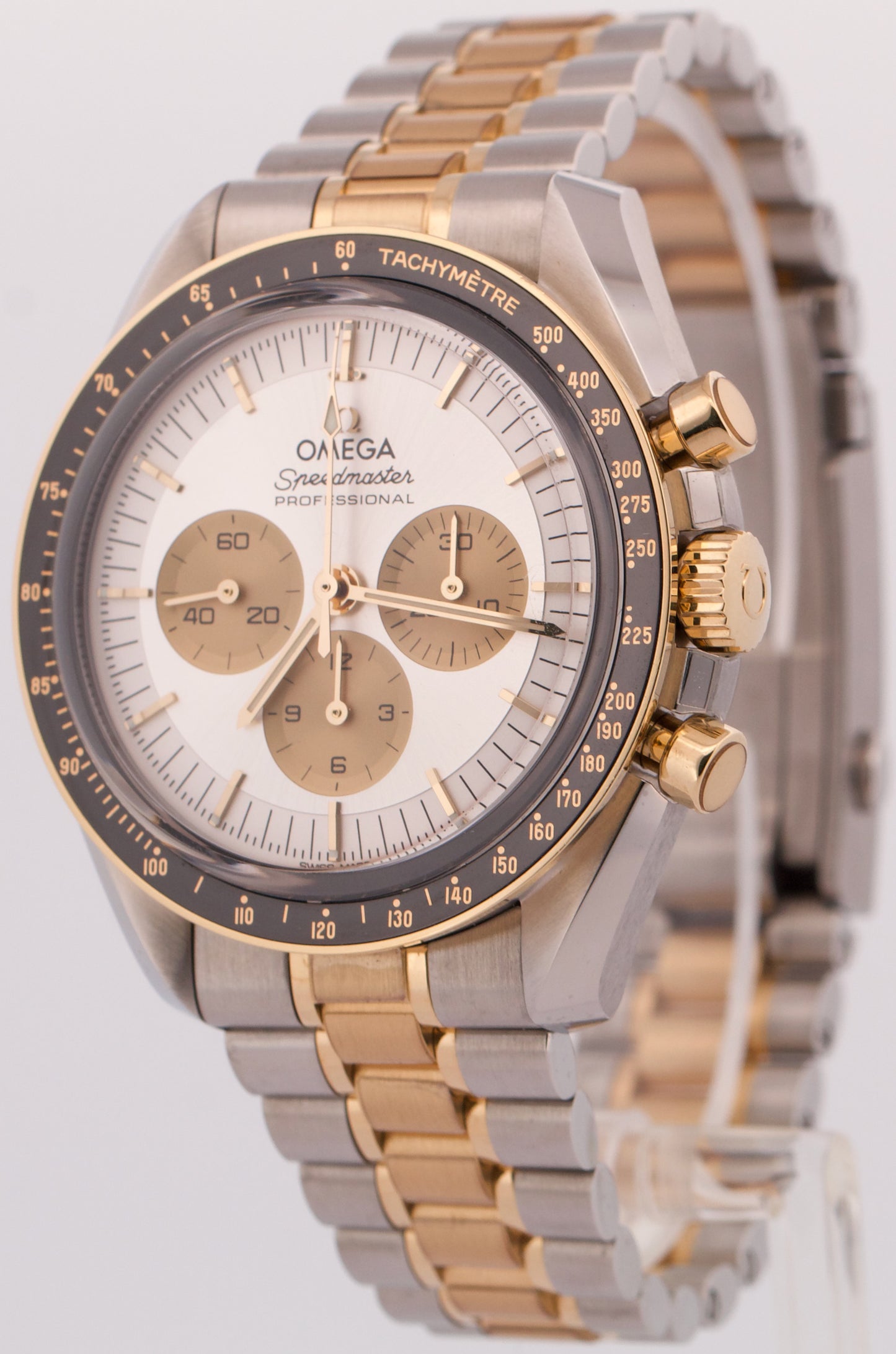 2024 PAPERS Omega Speedmaster Moonwatch SILVER 18K Steel 310.20.42.50.02.001 BOX