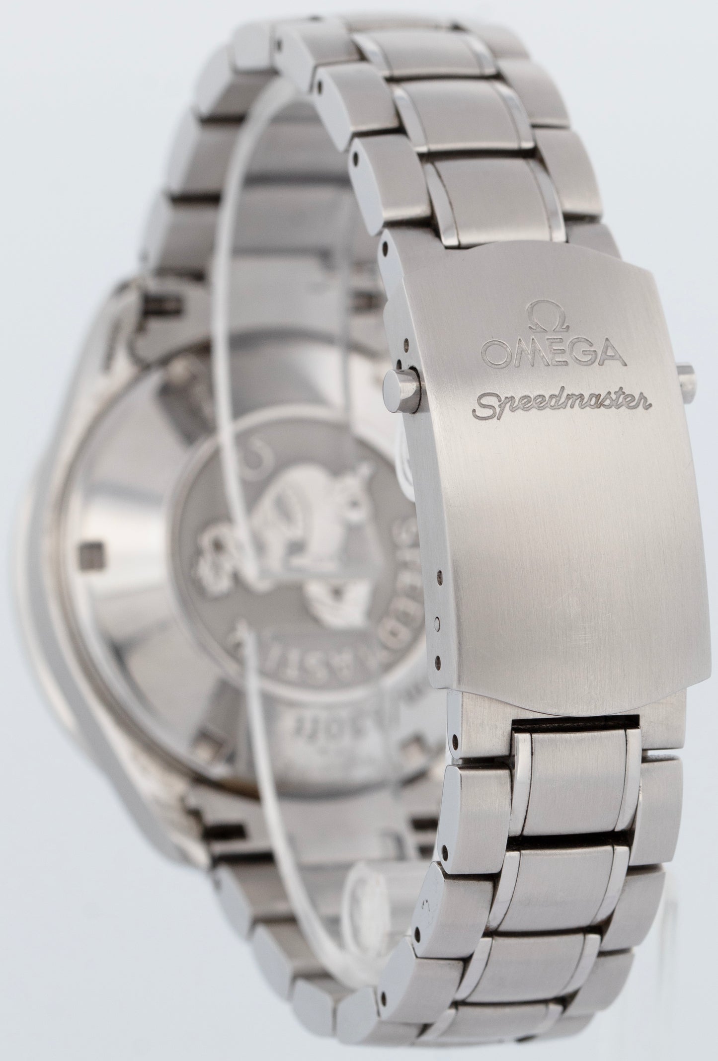 PAPERS Omega Speedmaster Date Black 40mm Chronograph Steel Watch 3210.50.00 BOX