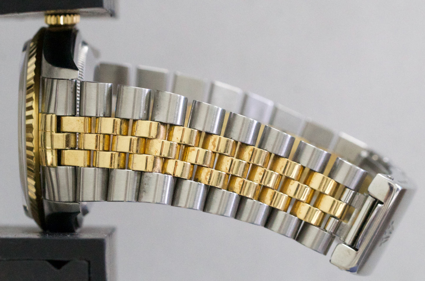 Rolex DateJust 36mm FACTORY BLUE VIGNETTE DIAMOND 18K Gold Steel JUBILEE 16233