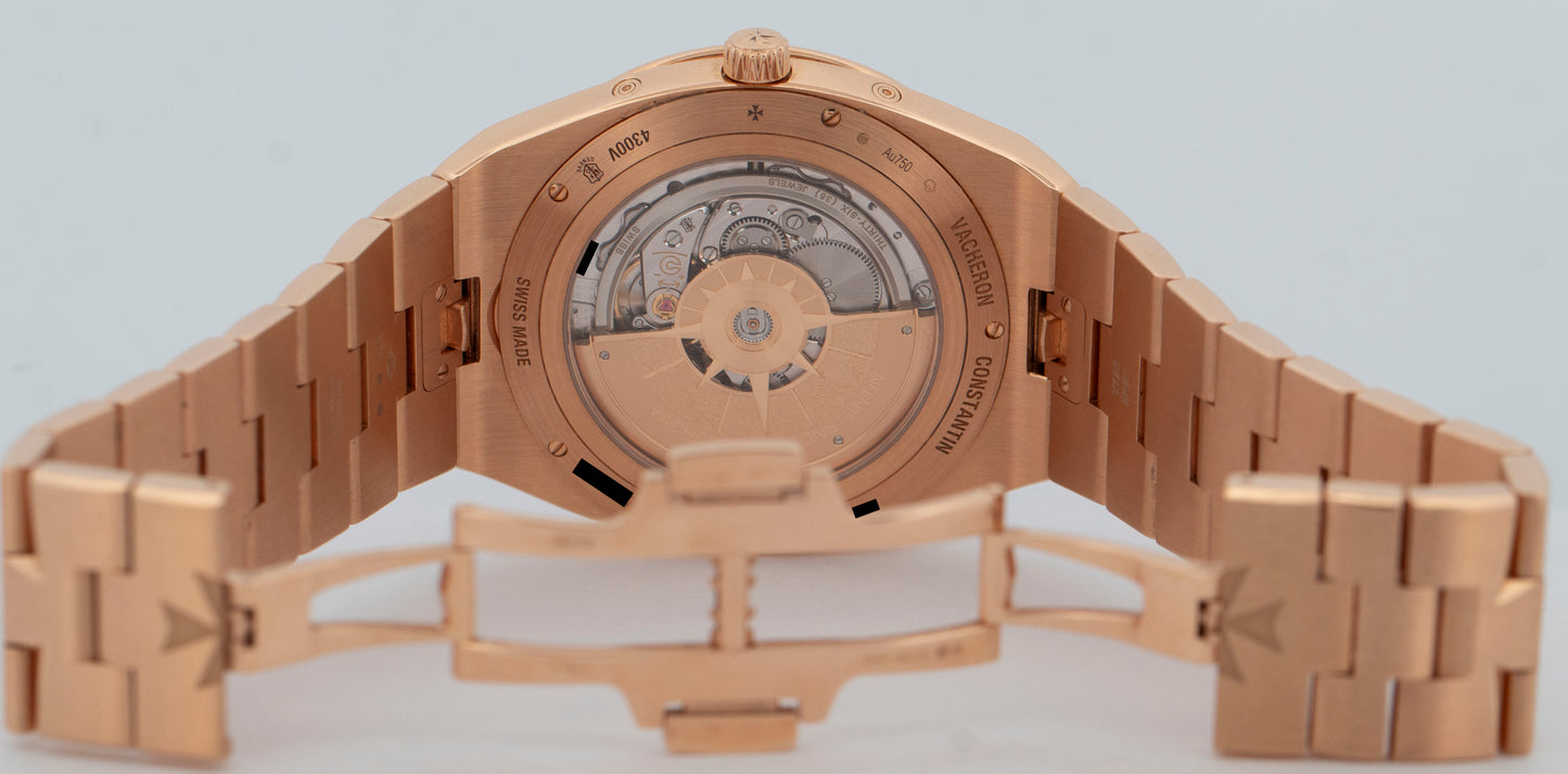 Vacheron Constantin Overseas Perpetual Calendar Blue 18K Rose Gold 4300V BOX