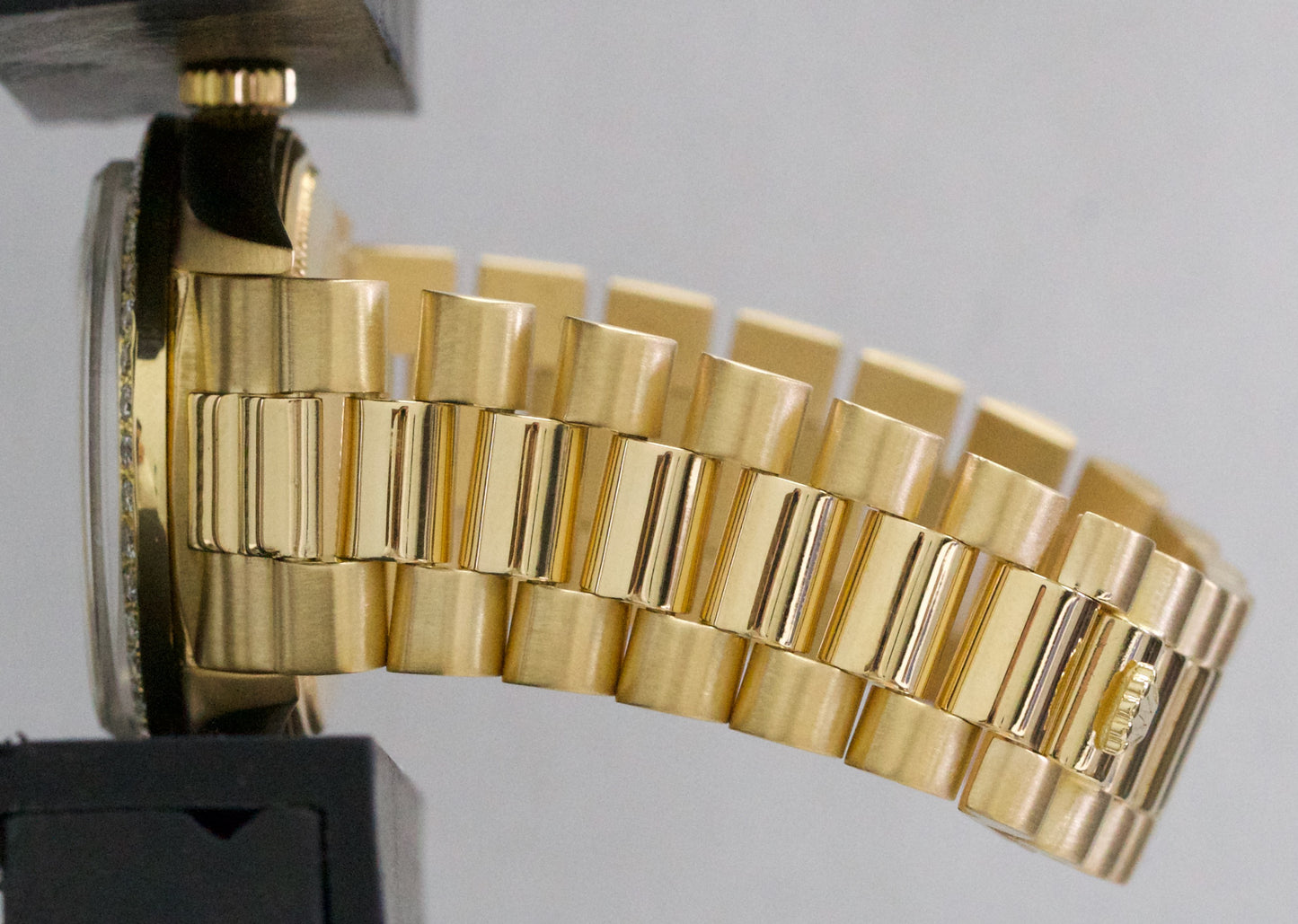 Rolex Day-Date President CHAMPAGNE 36mm DIAMOND BEZEL 18K Yellow Gold Watch 1803