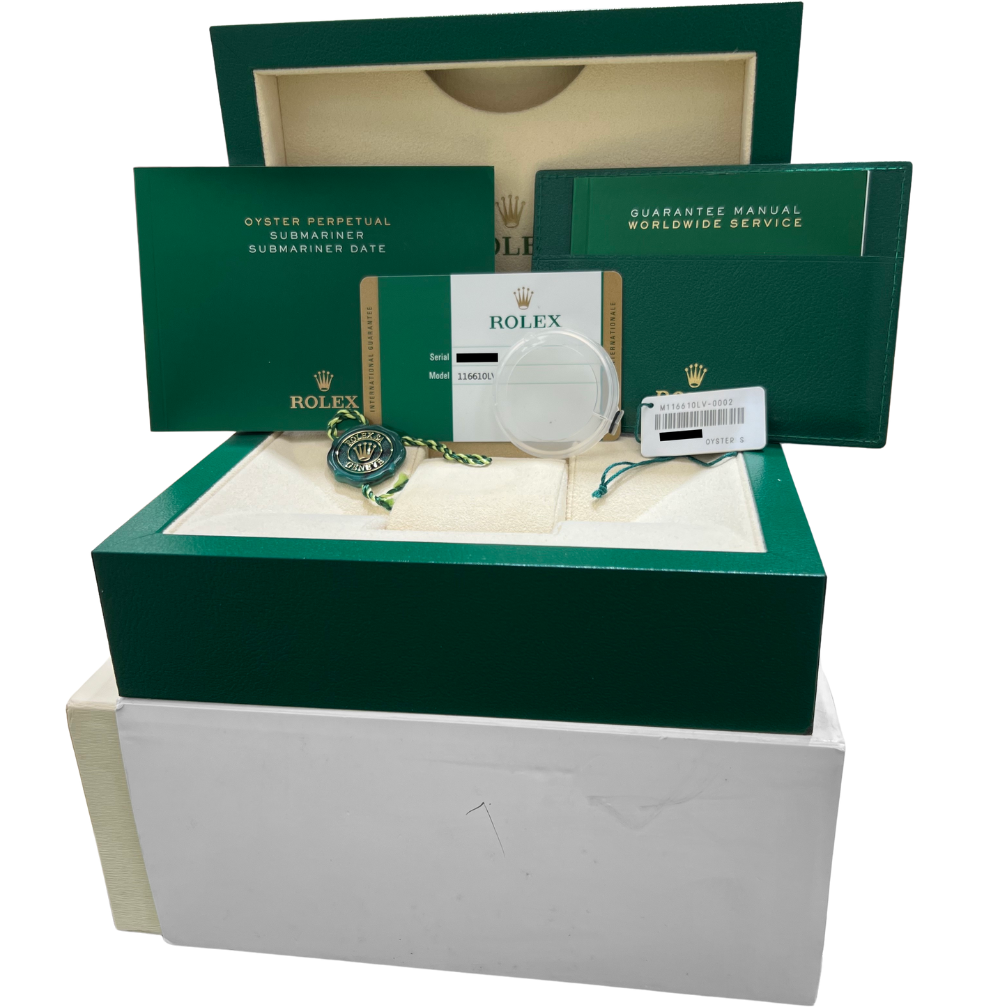 MINT PAPERS Rolex Submariner Date HULK Green Stainless Steel 40mm 116610 LV BOX