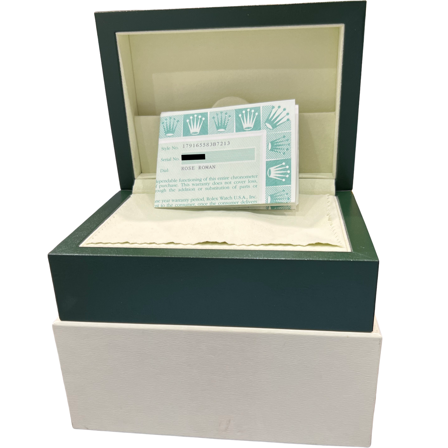 PAPERS Ladies Rolex DateJust President 26mm 18K Rose Gold Watch 179165 BOX