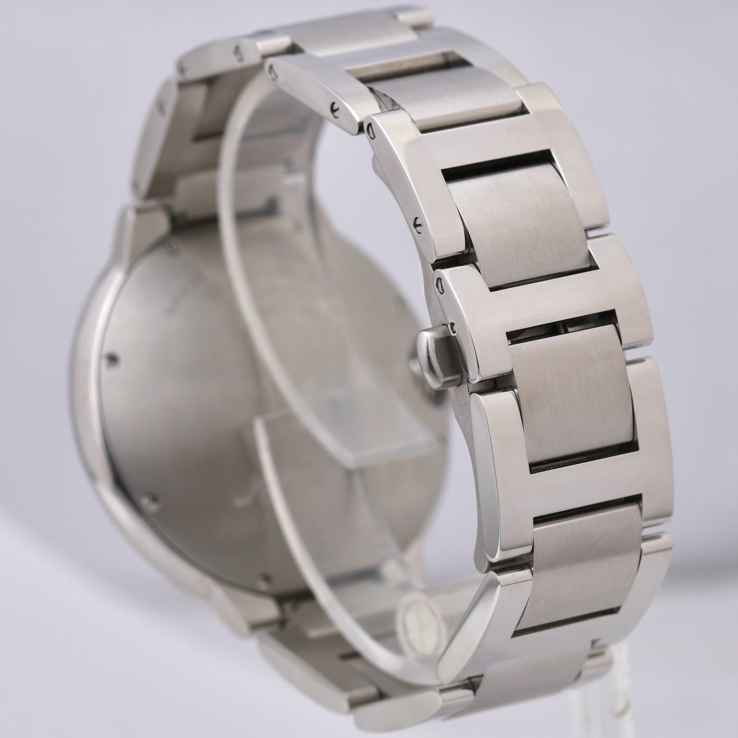 PAPERS Cartier Ballon Bleu Steel SILVER GUILLOCHE 42mm 3765 W6901224 Watch B+P