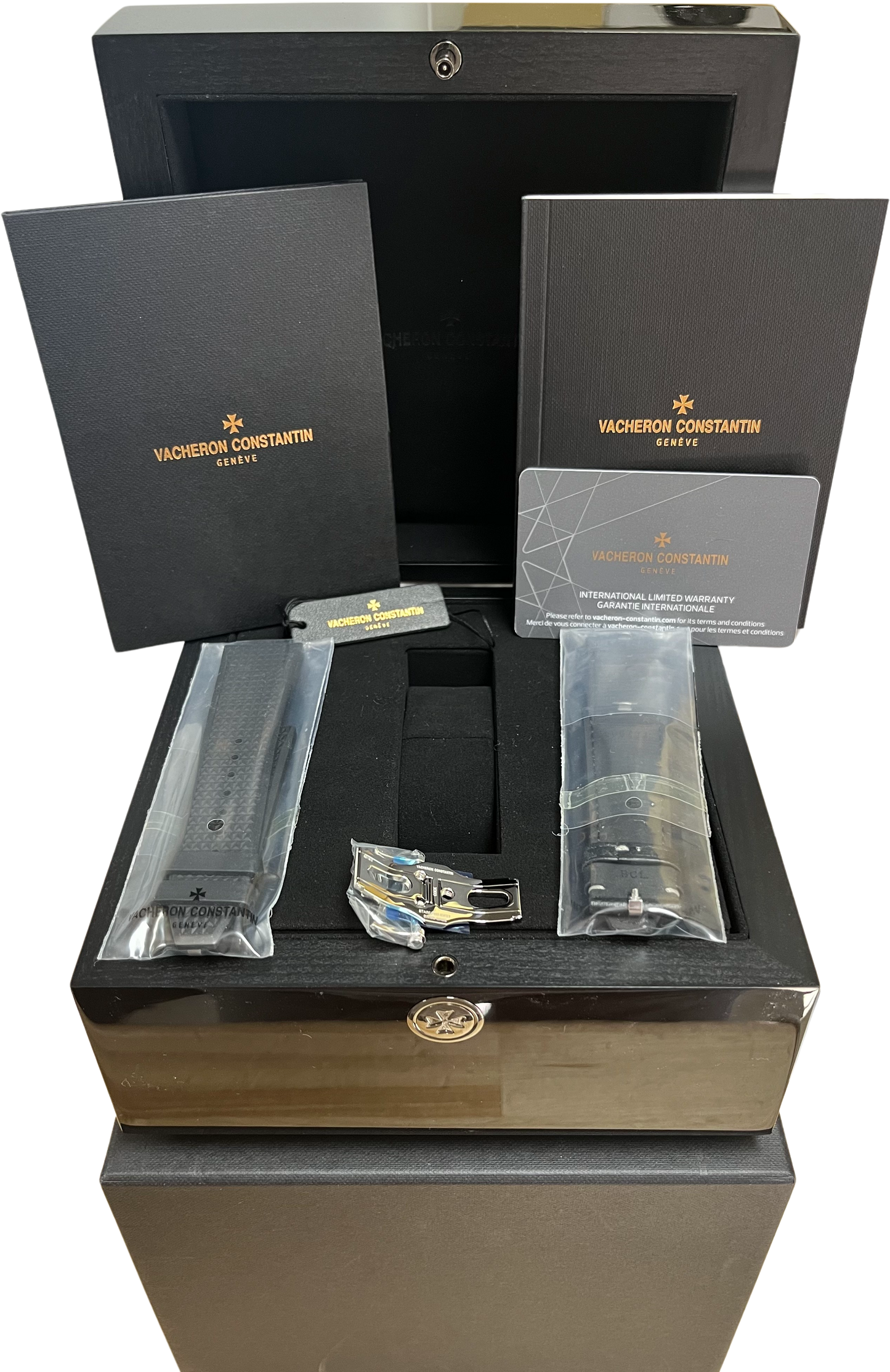 2023 PAPERS Vacheron Constantin Overseas Black 41mm Stainless 4500V Watch B+P