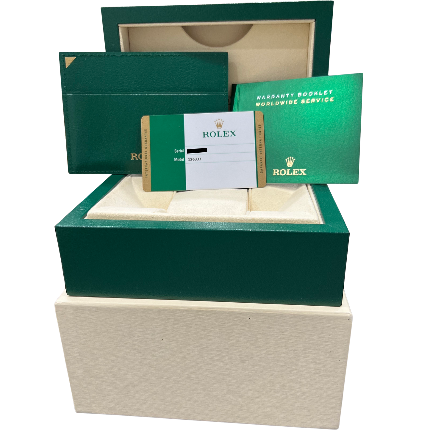PAPERS Rolex DateJust 41mm WIMBLEDON Two-Tone 18K Gold JUBILEE Fluted 126333 BOX