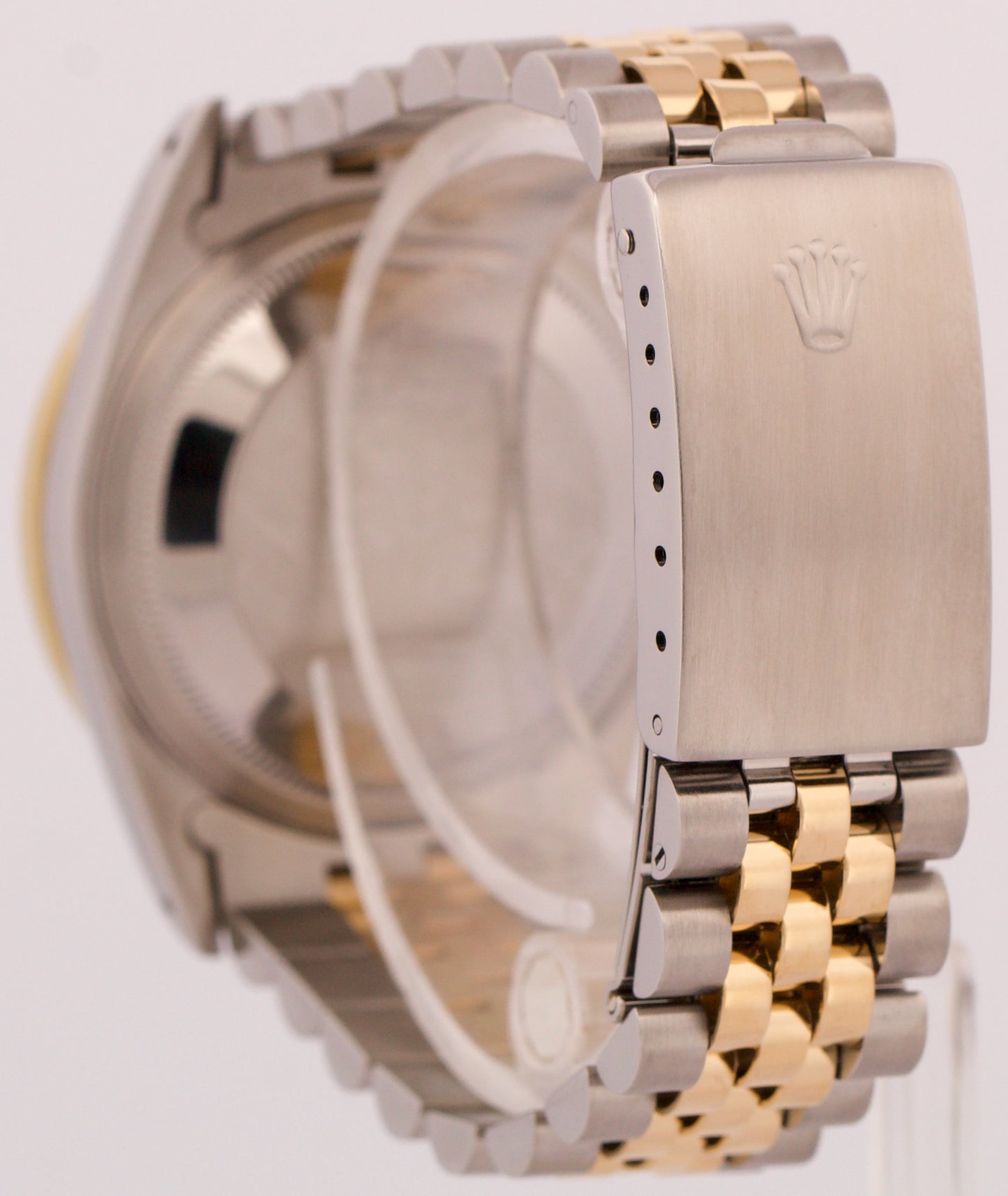 PAPERS Rolex DateJust 36mm MOP DIAMOND 18K Gold Steel JUBILEE Watch 16233 BOX