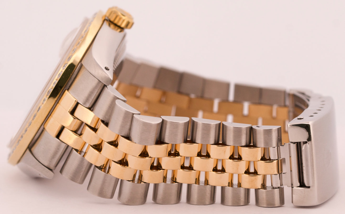 PAPERS Rolex DateJust 36mm MOP DIAMOND 18K Gold Steel JUBILEE Watch 16233 BOX