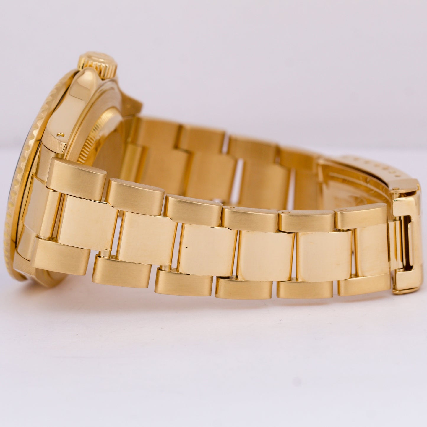 Rolex Submariner Date 18K Yellow Gold BLUE 40mm Automatic Oyster Watch 16618 LB
