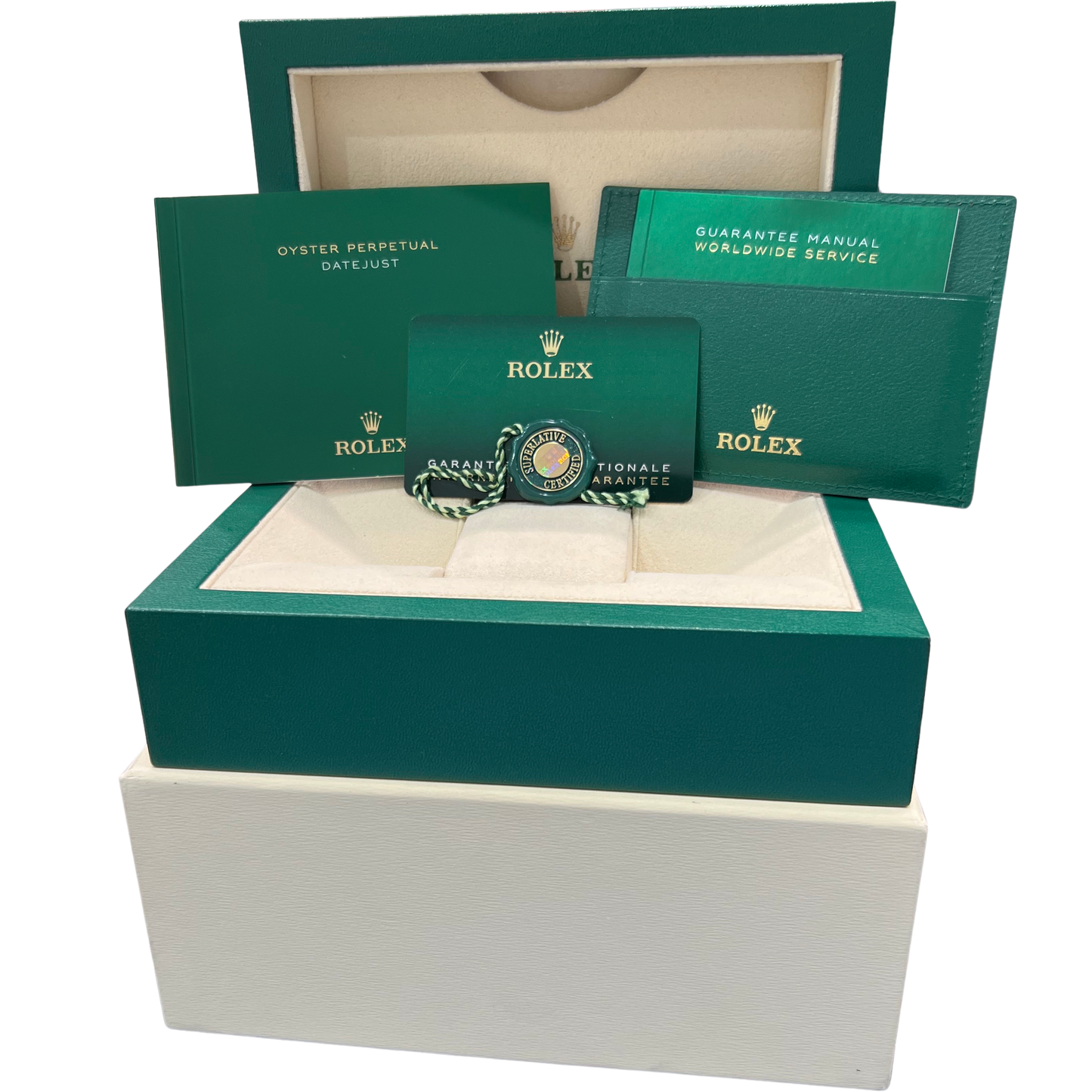 PAPERS Rolex DateJust 41mm WIMBLEDON Two-Tone 18K Gold Fluted JUBILEE 126333 BOX