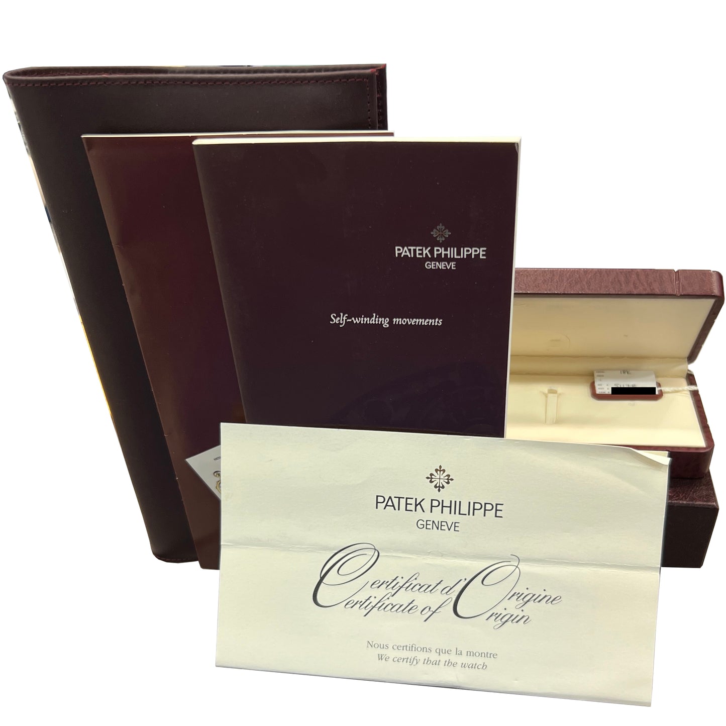 PAPERS Patek Philippe Calatrava 18K Rose Gold White Automatic 37mm 5117R BOX