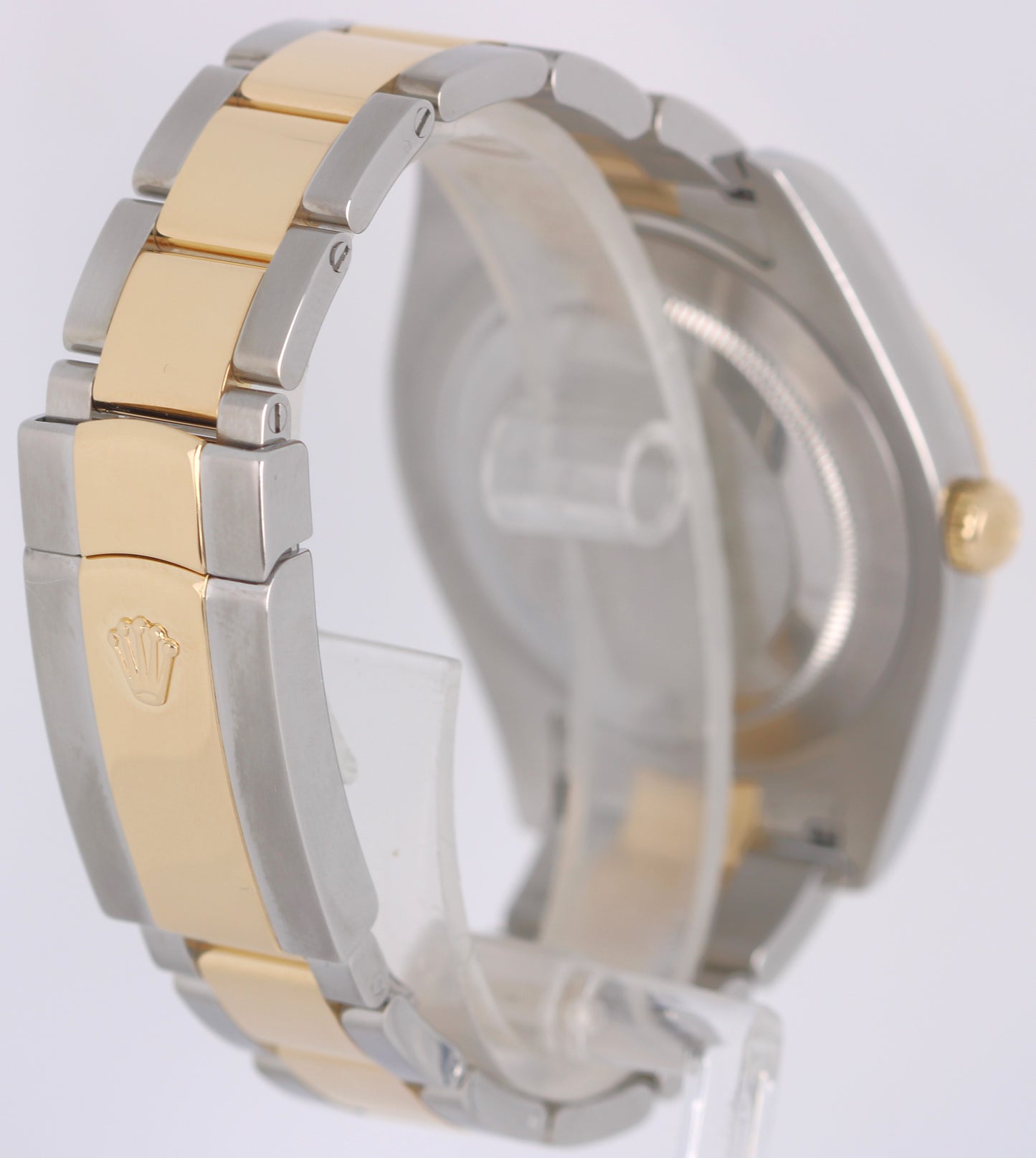 Rolex DateJust II Two-Tone 18K Yellow Gold Steel Black Roman 41mm 116333 Watch