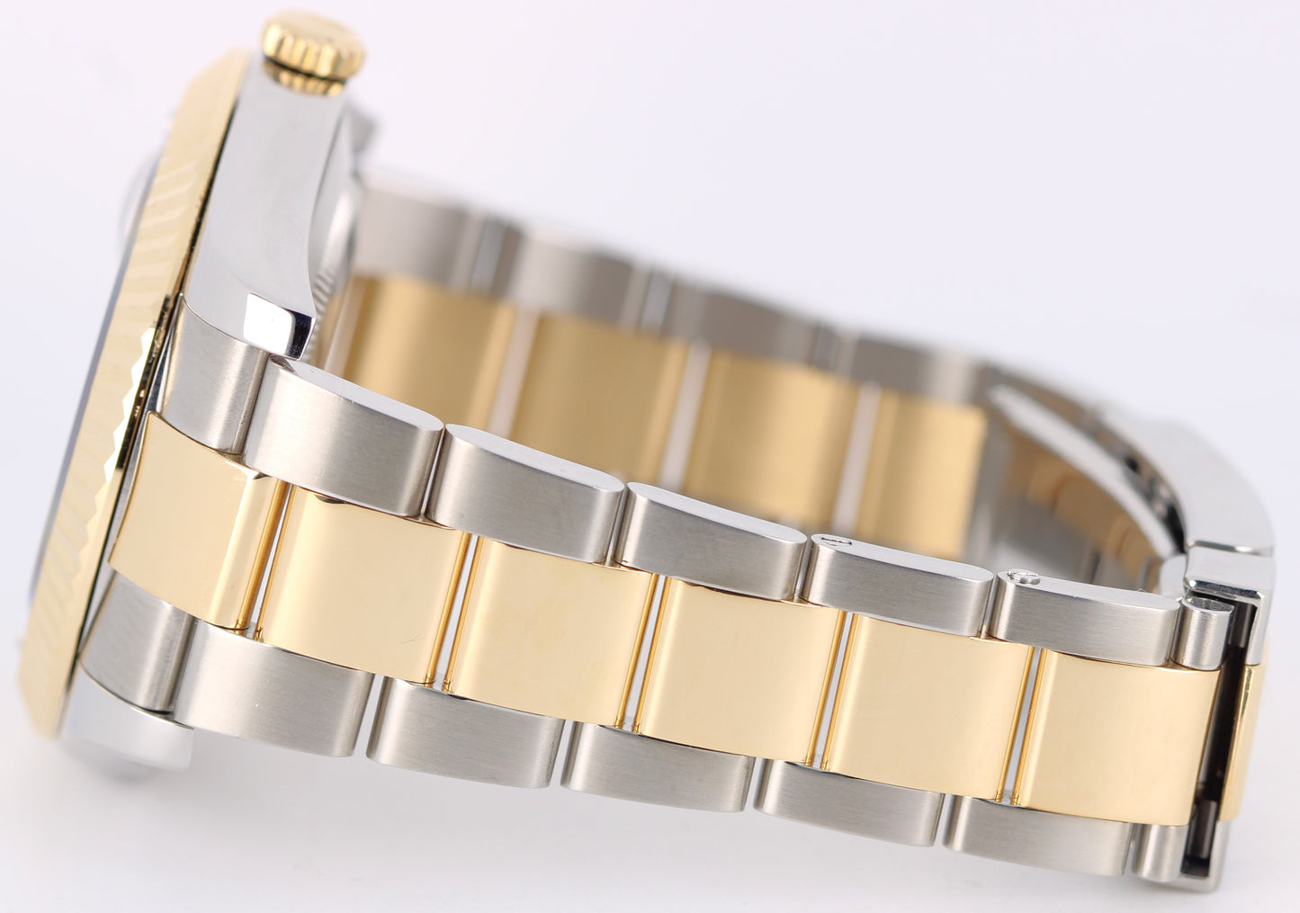 Rolex DateJust II Two-Tone 18K Yellow Gold Steel Black Roman 41mm 116333 Watch
