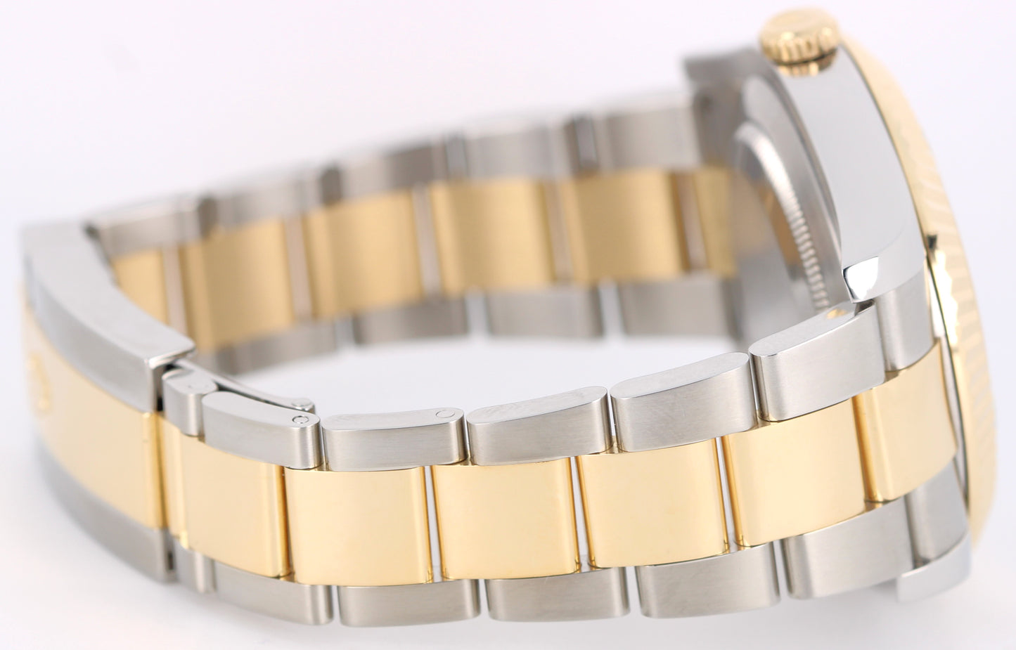 Rolex DateJust II Two-Tone 18K Yellow Gold Steel Black Roman 41mm 116333 Watch