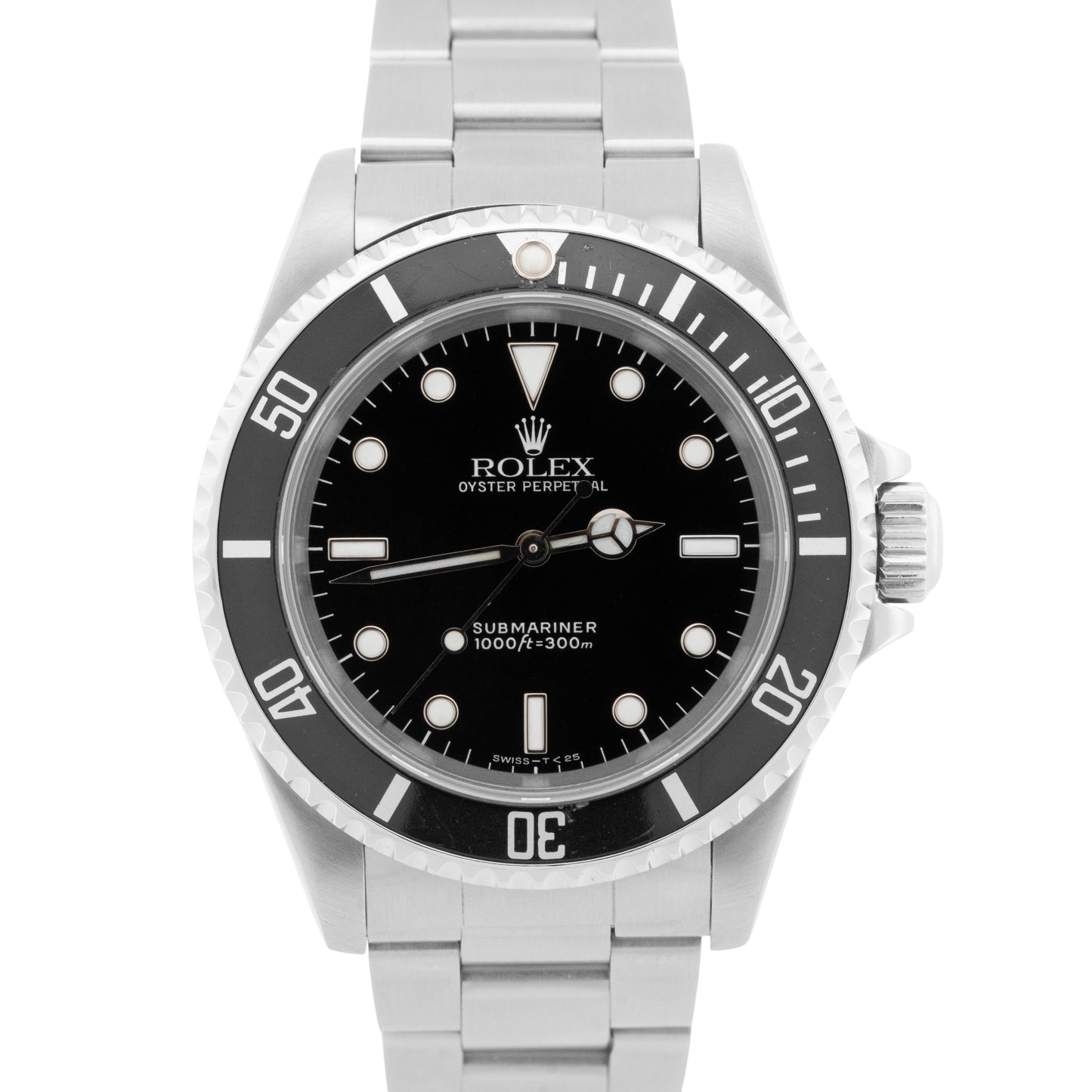 1991 Rolex Submariner No-Date BLACK Stainless Steel Dive Oyster 40mm Watch 14060