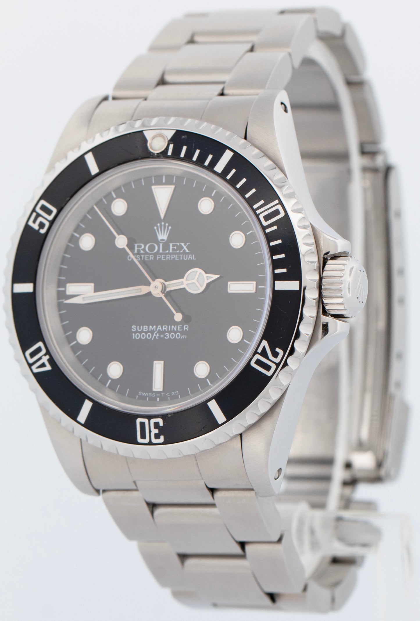 1991 Rolex Submariner No-Date BLACK Stainless Steel Dive Oyster 40mm Watch 14060