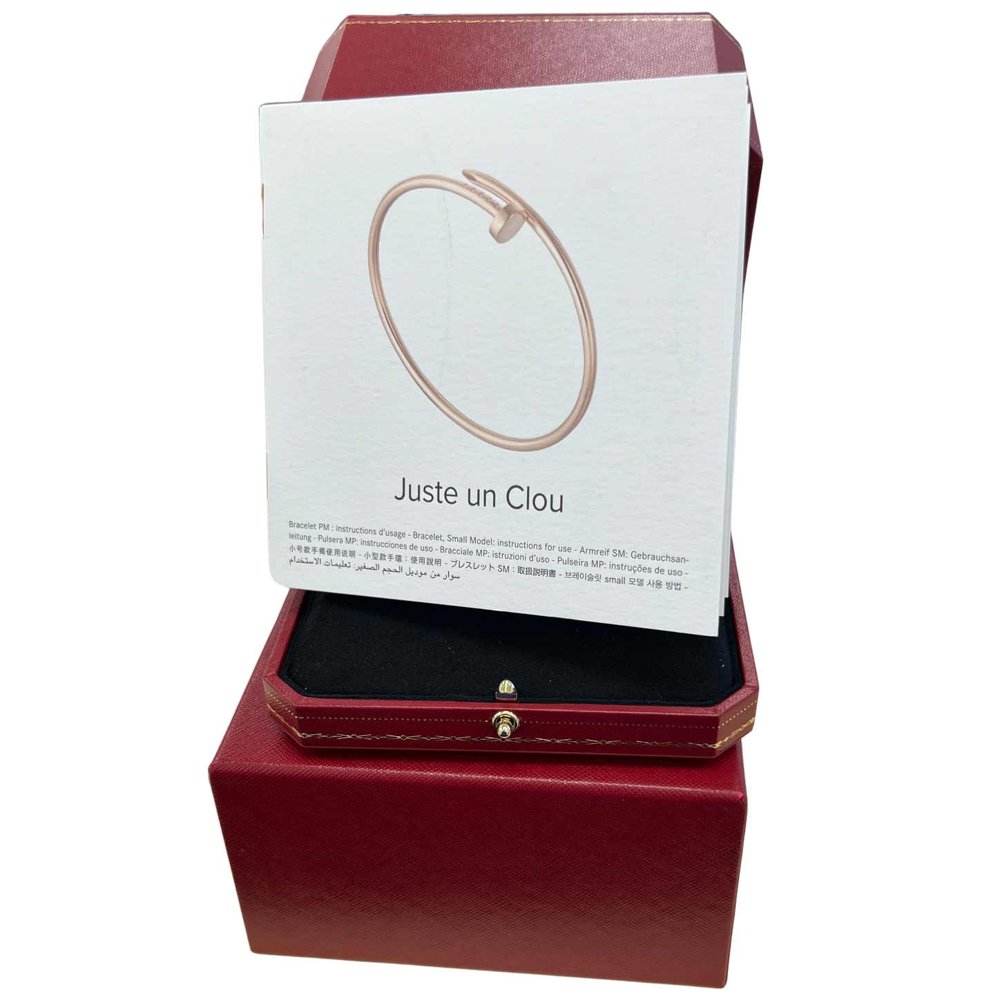 Cartier Juste Un Clou Nail Bracelet Size 20 18K White Gold AU 750 BOX