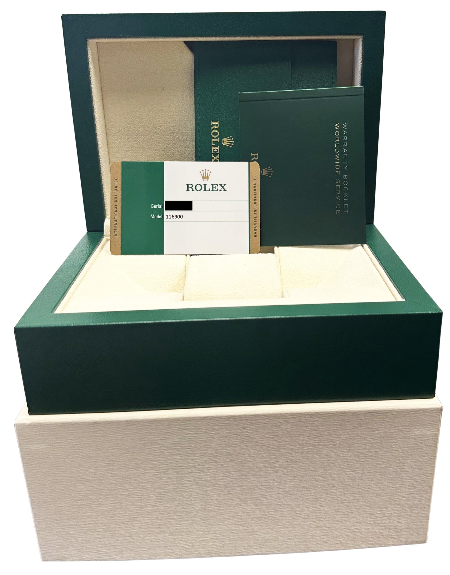 Rolex Air-King PAPERS Stainless Steel Green Black 40mm Oyster 116900 Watch BOX