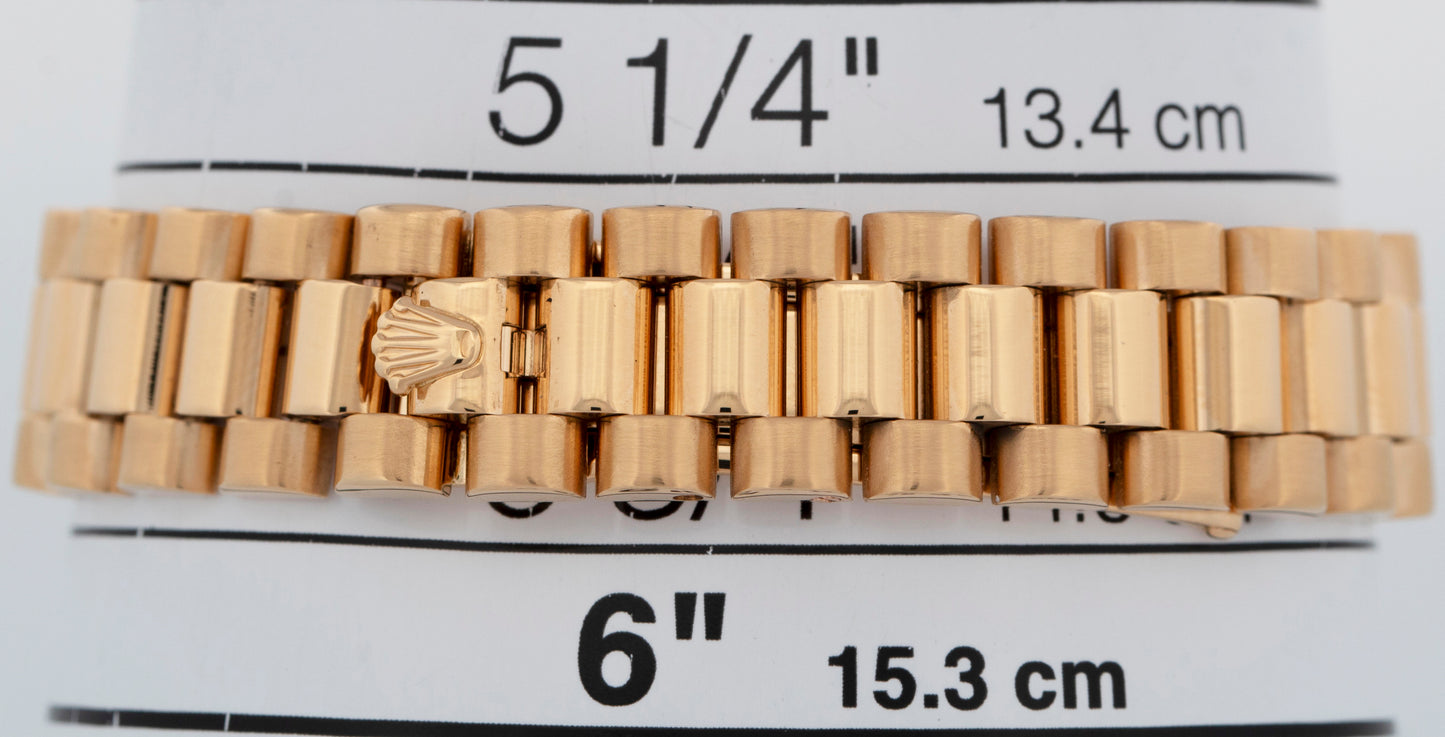 MINT PAPERS Rolex DateJust President MOP DIAMOND 26mm 18K Yellow Gold 179178 BOX
